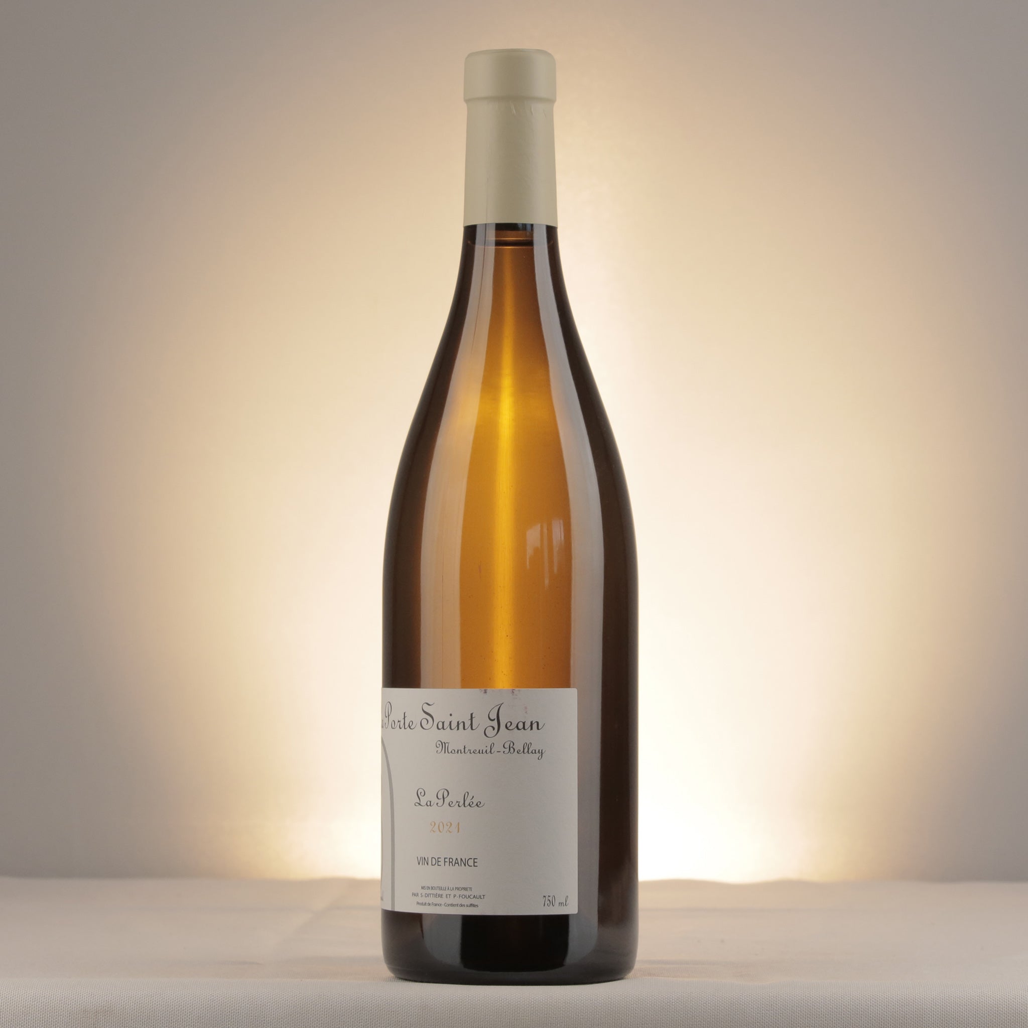 Sylvain Dittière Vin de France "La Perlée" 2021 Bottle detail