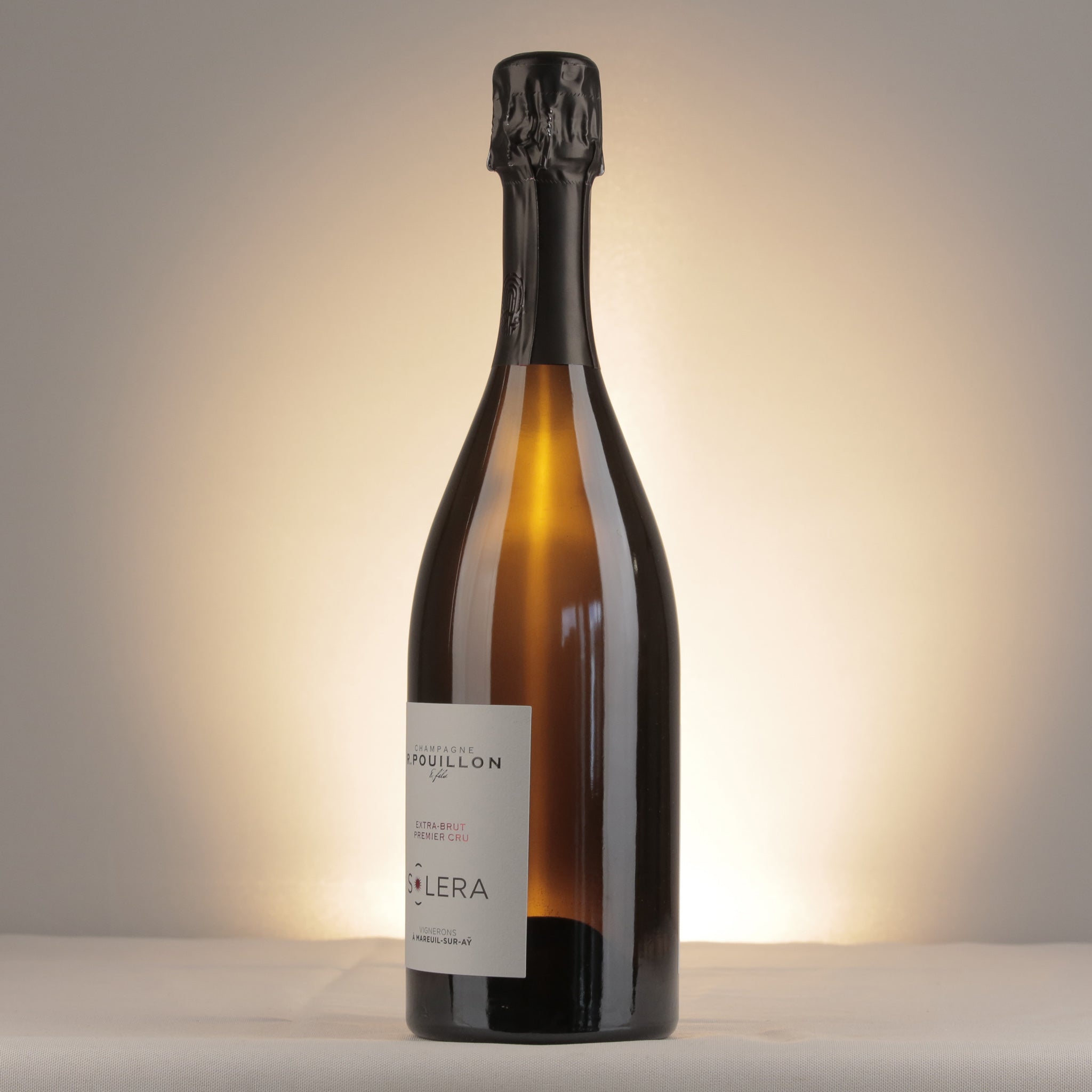 R. Pouillon 1er Cru Solera Extra Brut NV Bottle label