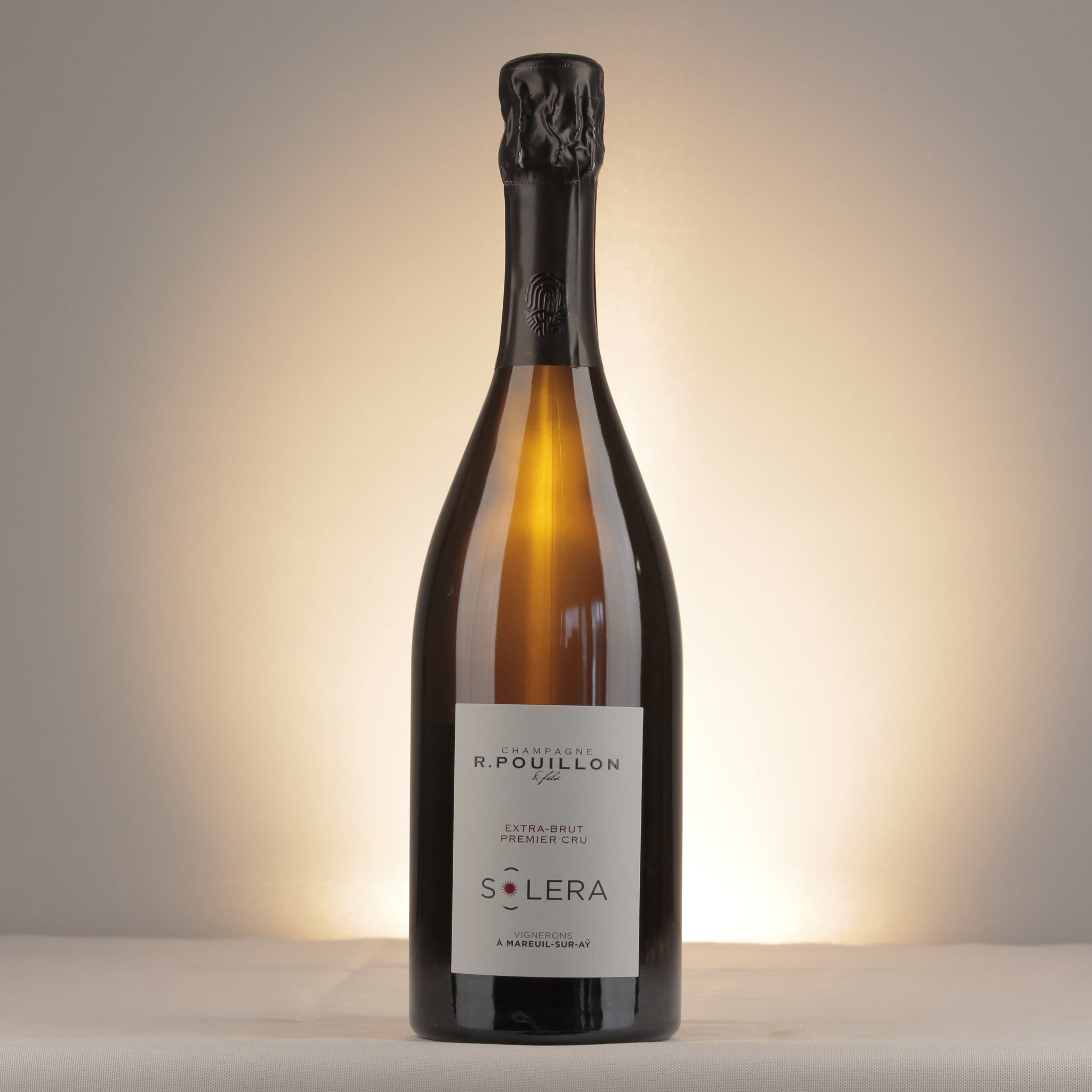 R. Pouillon 1er Cru Solera Extra Brut NV Bottle front