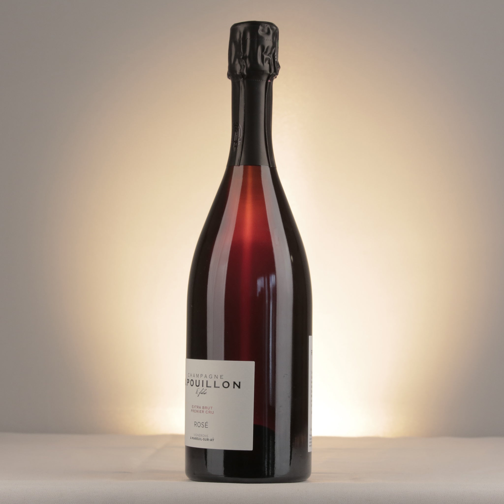 R. Pouillon Brut Rose 1er Cru NV Bottle label