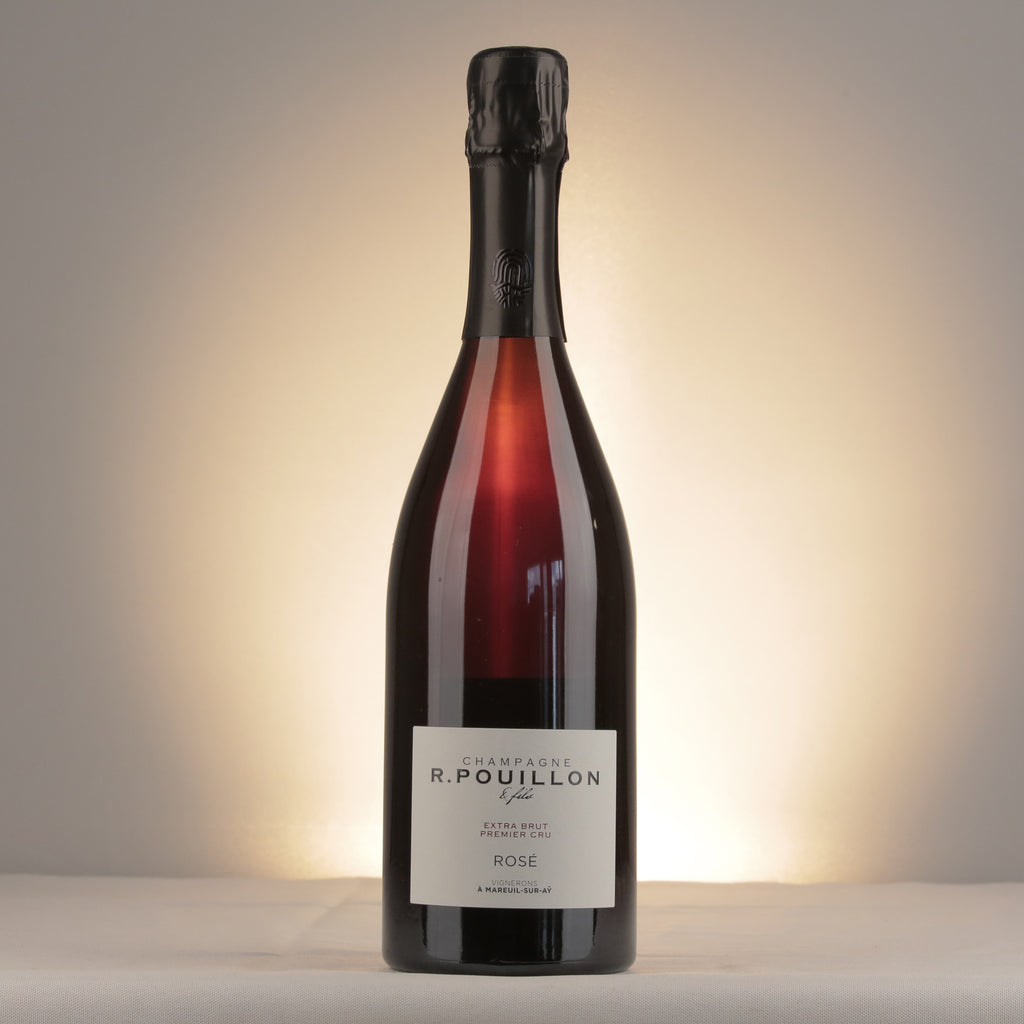 R. Pouillon Brut Rose 1er Cru NV Bottle front