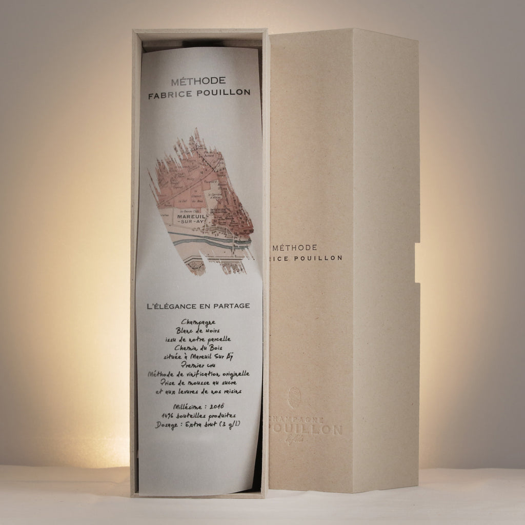 R. Pouillon Chemin du Bois Méthode Fabrice Pouillon 2018 Bottle detail