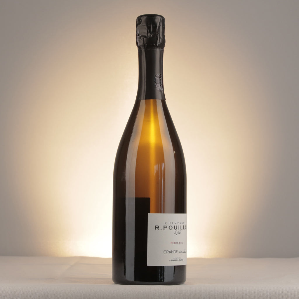 R. Pouillon Grande Vallee Extra-Brut Champagne NV Bottle detail