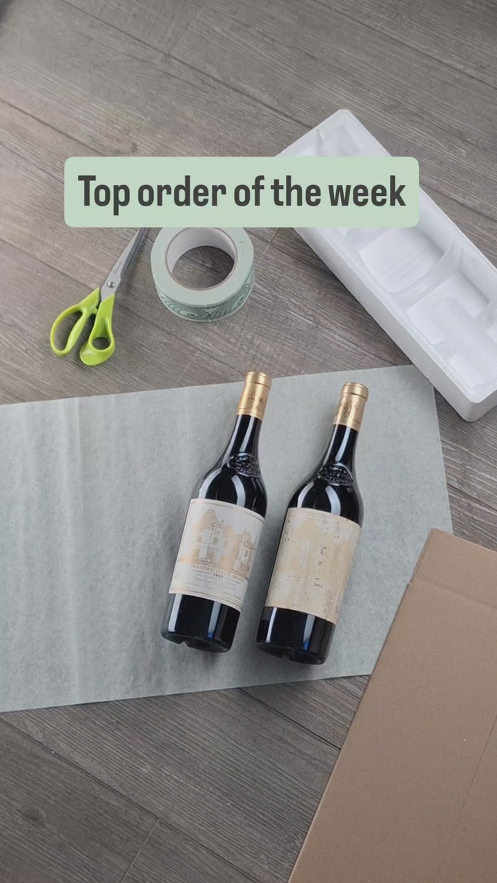 Hand-packing Château Haut-Brion 1989 and 1993 for shipping to Sofia