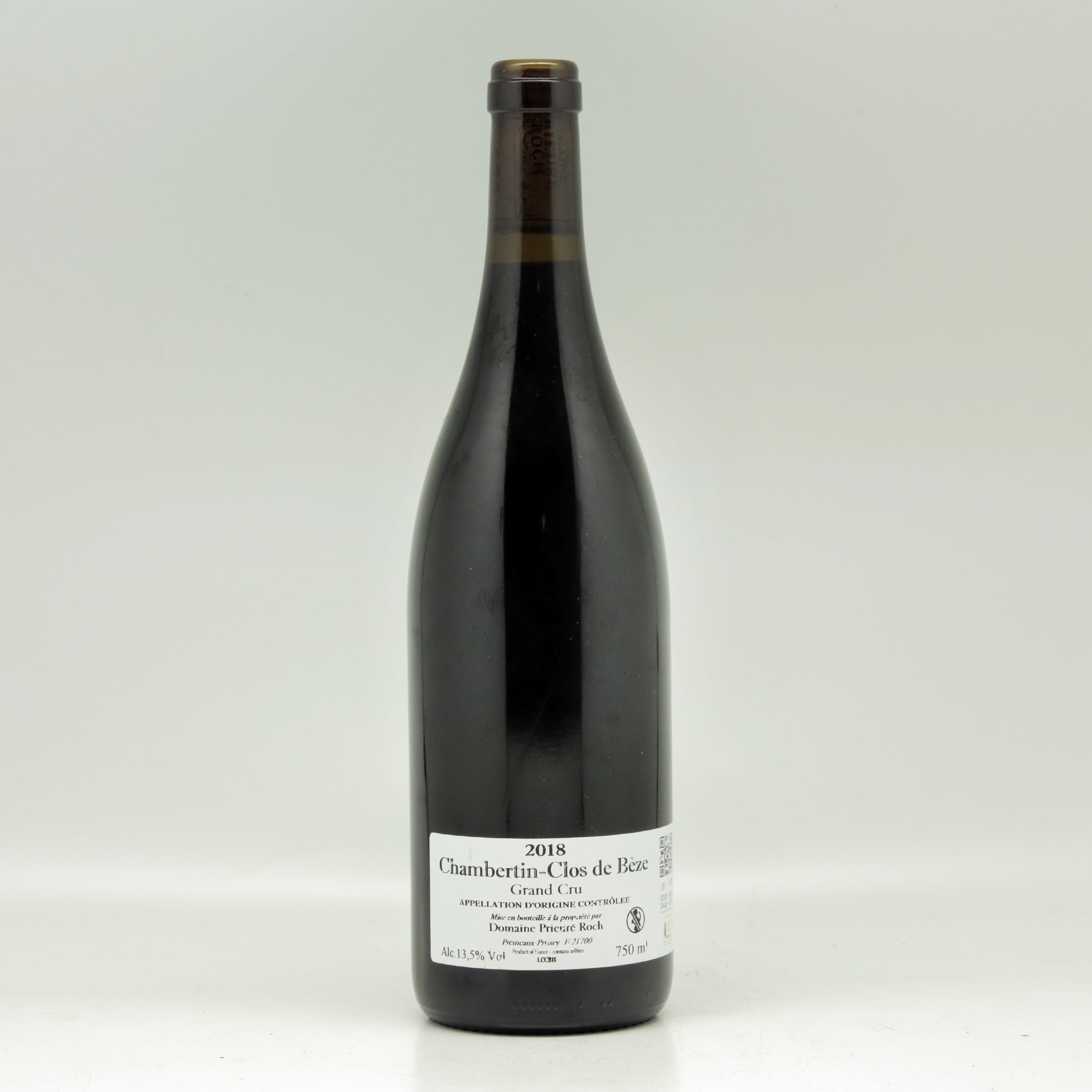 Domaine Prieuré Roch Chambertin Clos de Bèze Grand Cru 2018 Red wine Bottle