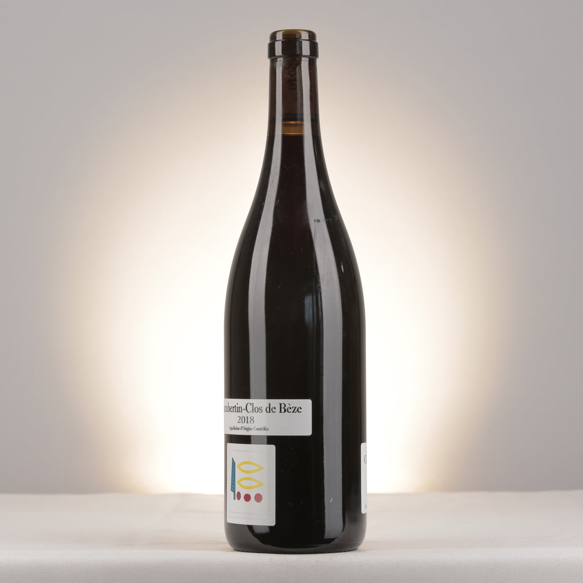 Prieuré Roch Chambertin Clos de Bèze Grand Cru 2018 Bottle turned left