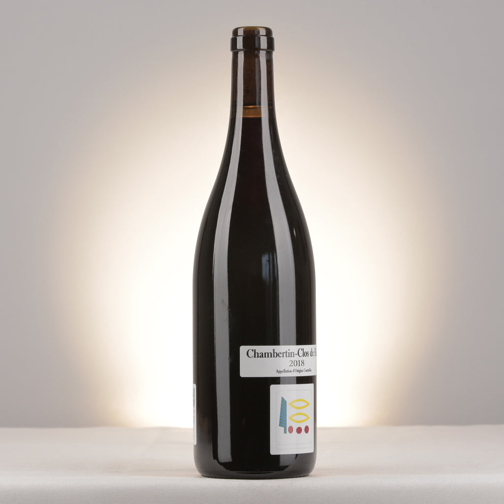 Prieuré Roch Chambertin Clos de Bèze Grand Cru 2018 Bottle turned right