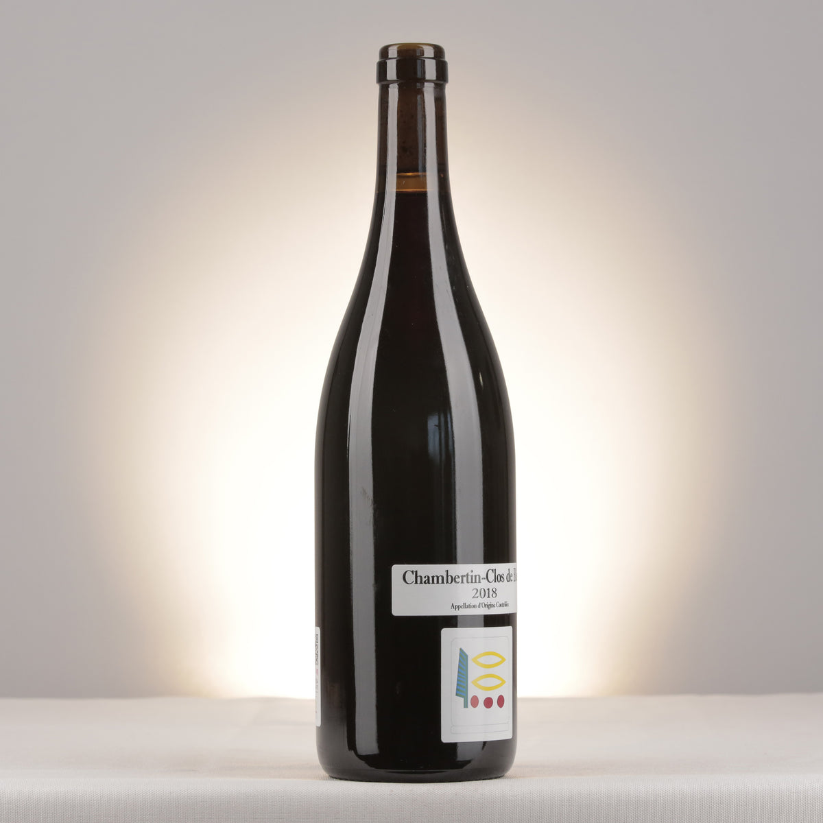 Prieuré Roch Chambertin Clos de Bèze Grand Cru 2018 Bottle turned right