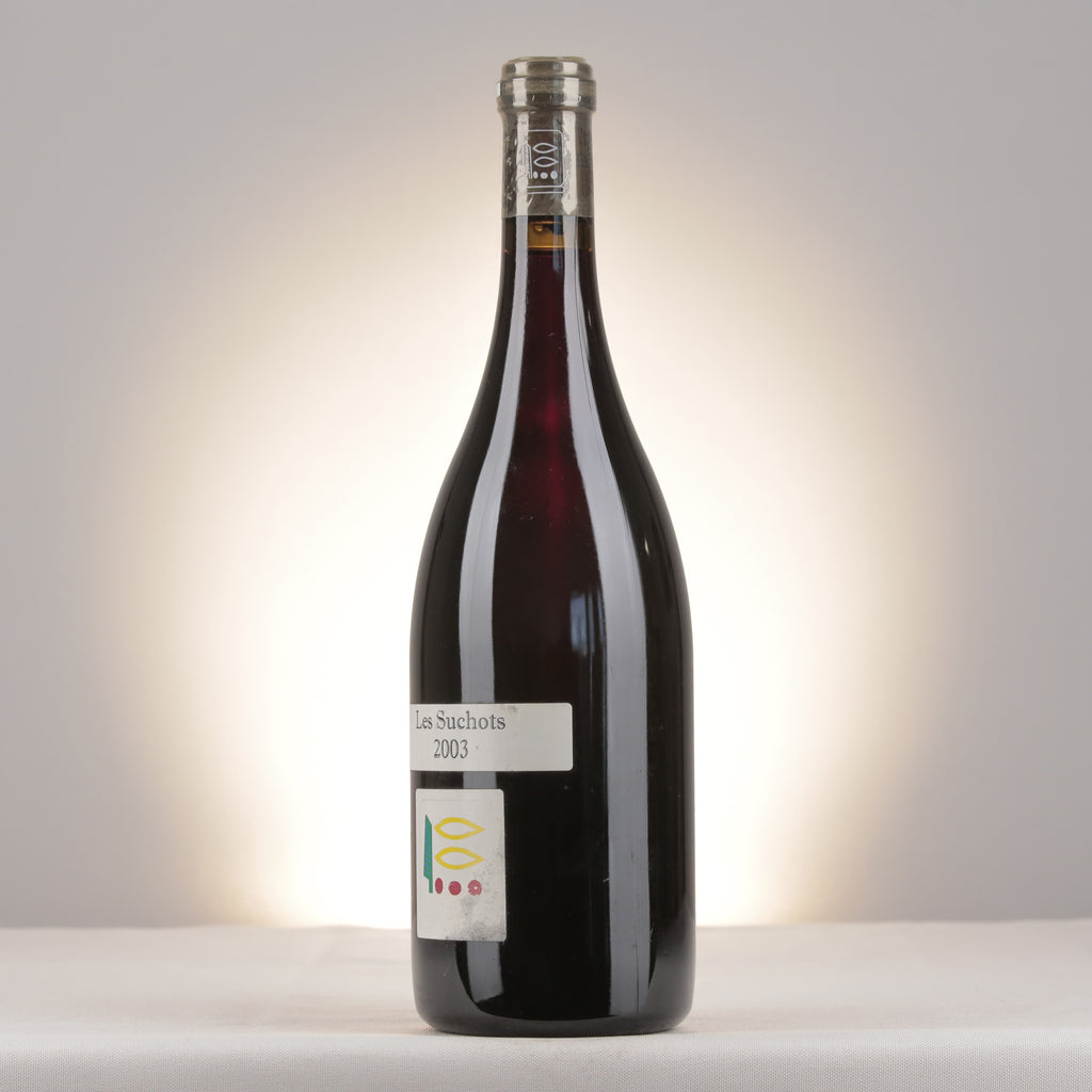 Prieuré Roch Vosne-Romanée Les Suchots 1er Cru 2003 Bottle turned left