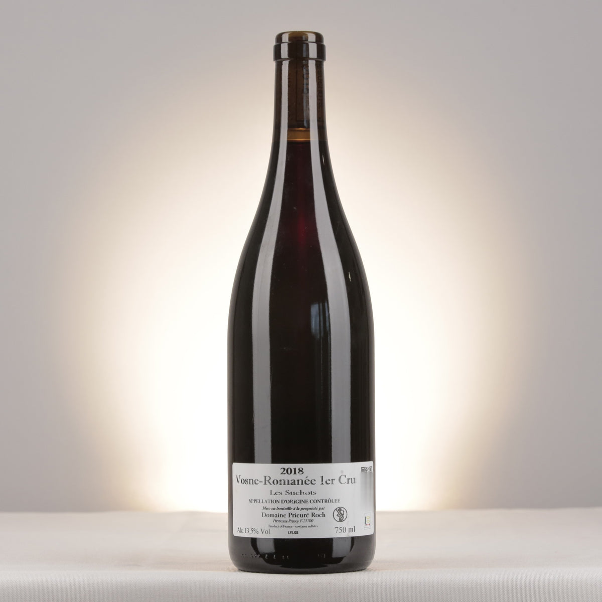 Prieuré Roch Vosne-Romanée Les Suchots 1er Cru 2018 Bottle back