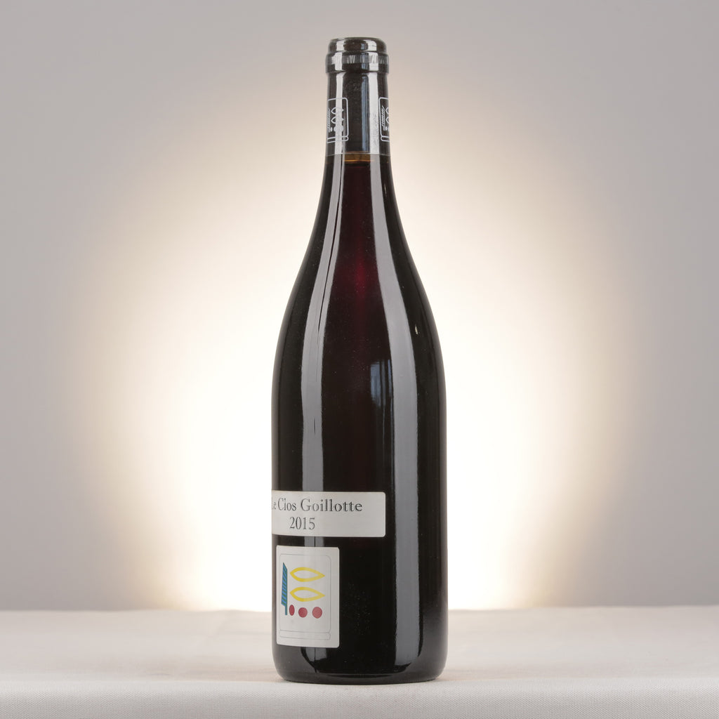 Prieuré Roch Vosne-Romanée Le Clos Goillotte 2015 Bottle turned left