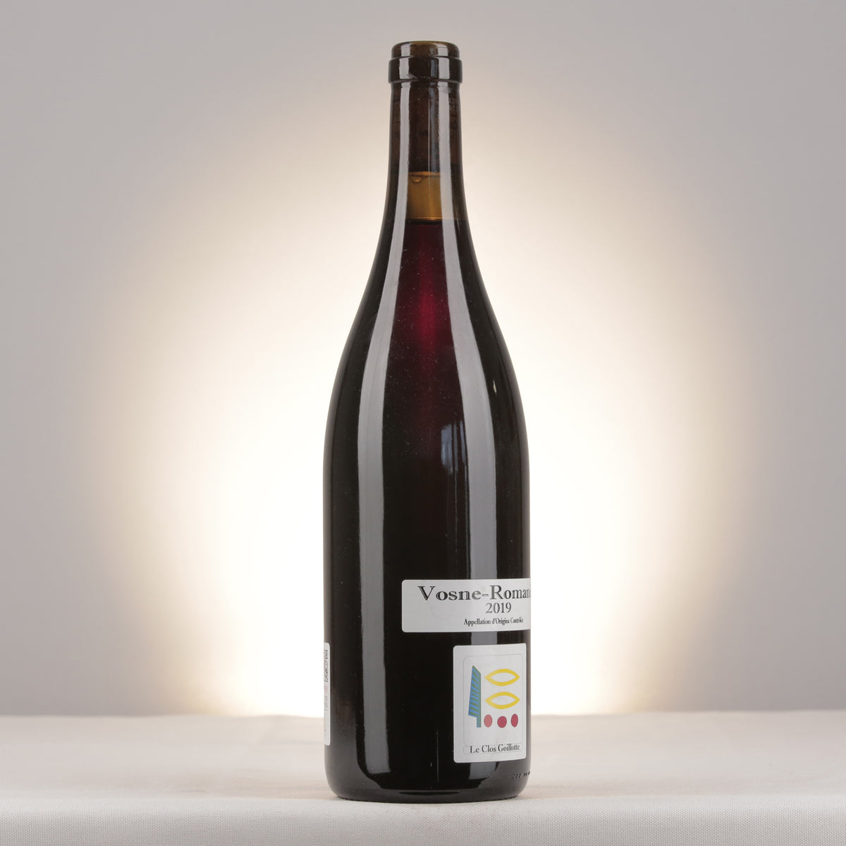 Prieuré Roch Vosne-Romanée Le Clos Goillotte 2019 Bottle turned right