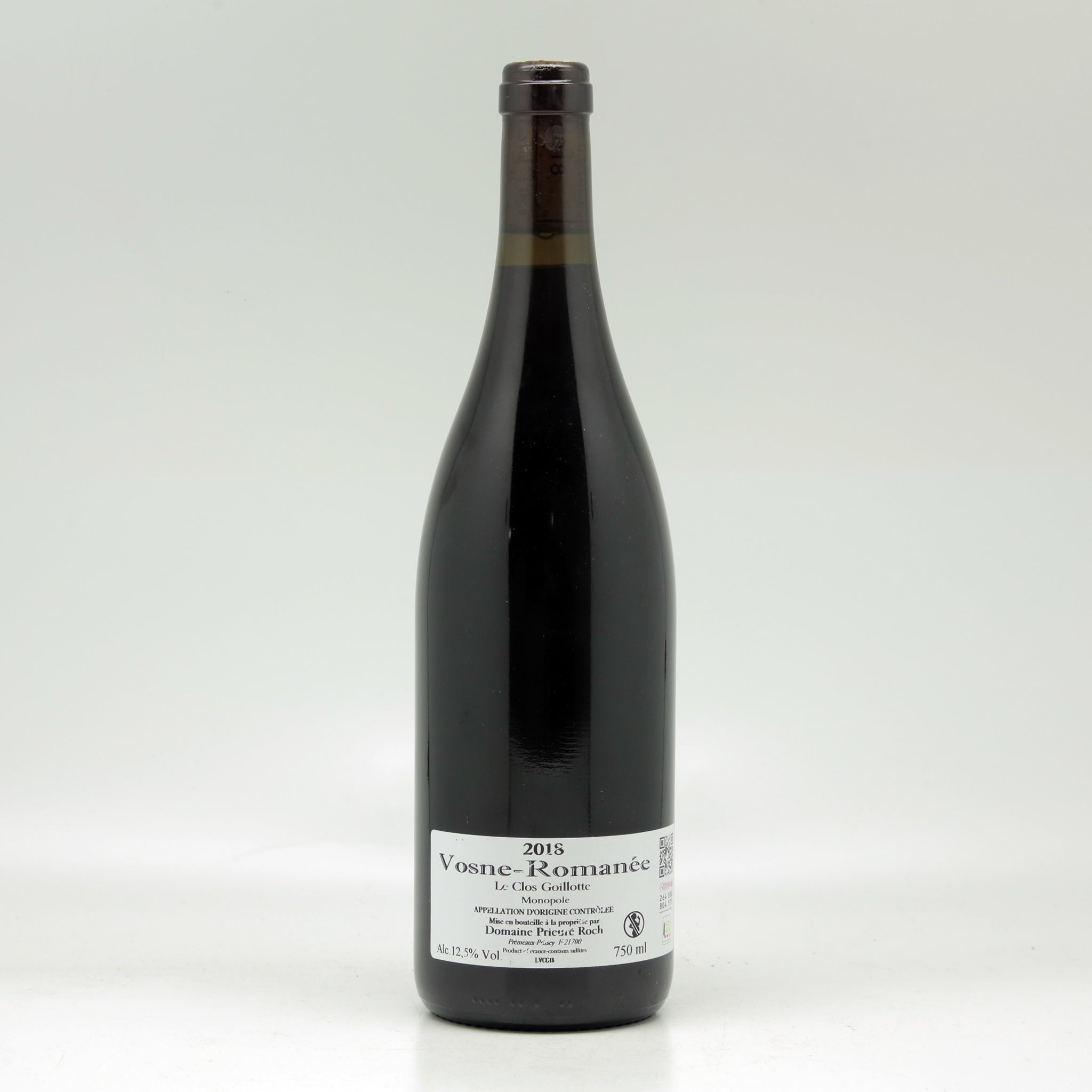 Domaine Prieuré Roch Vosnes Romanée Le Clos Goillotte 2018 Red wine Bottle