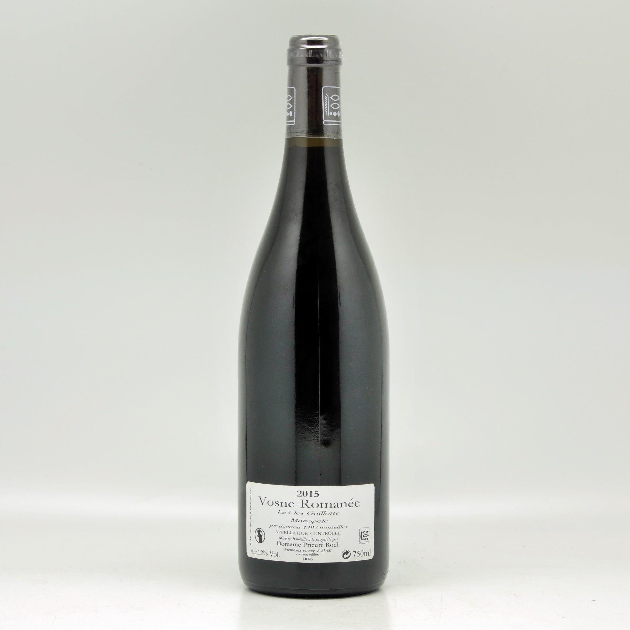 Domaine Prieuré Roch Vosnes Romanée Le Clos Goillotte 2019 Red wine Bottle