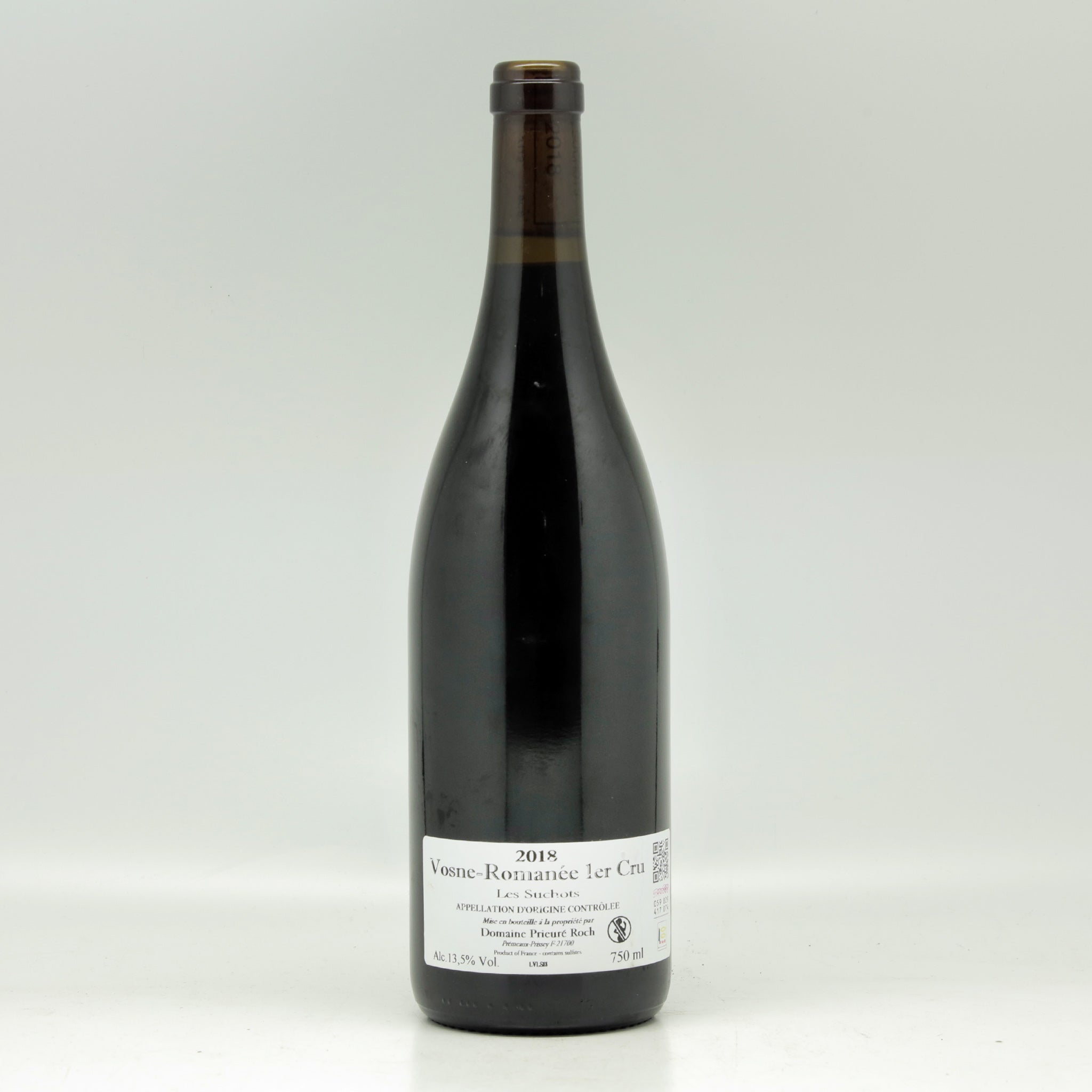 Domaine Prieuré Roch Vosnes Romanée Les Suchots 1er Cru 2018 Red wine Bottle