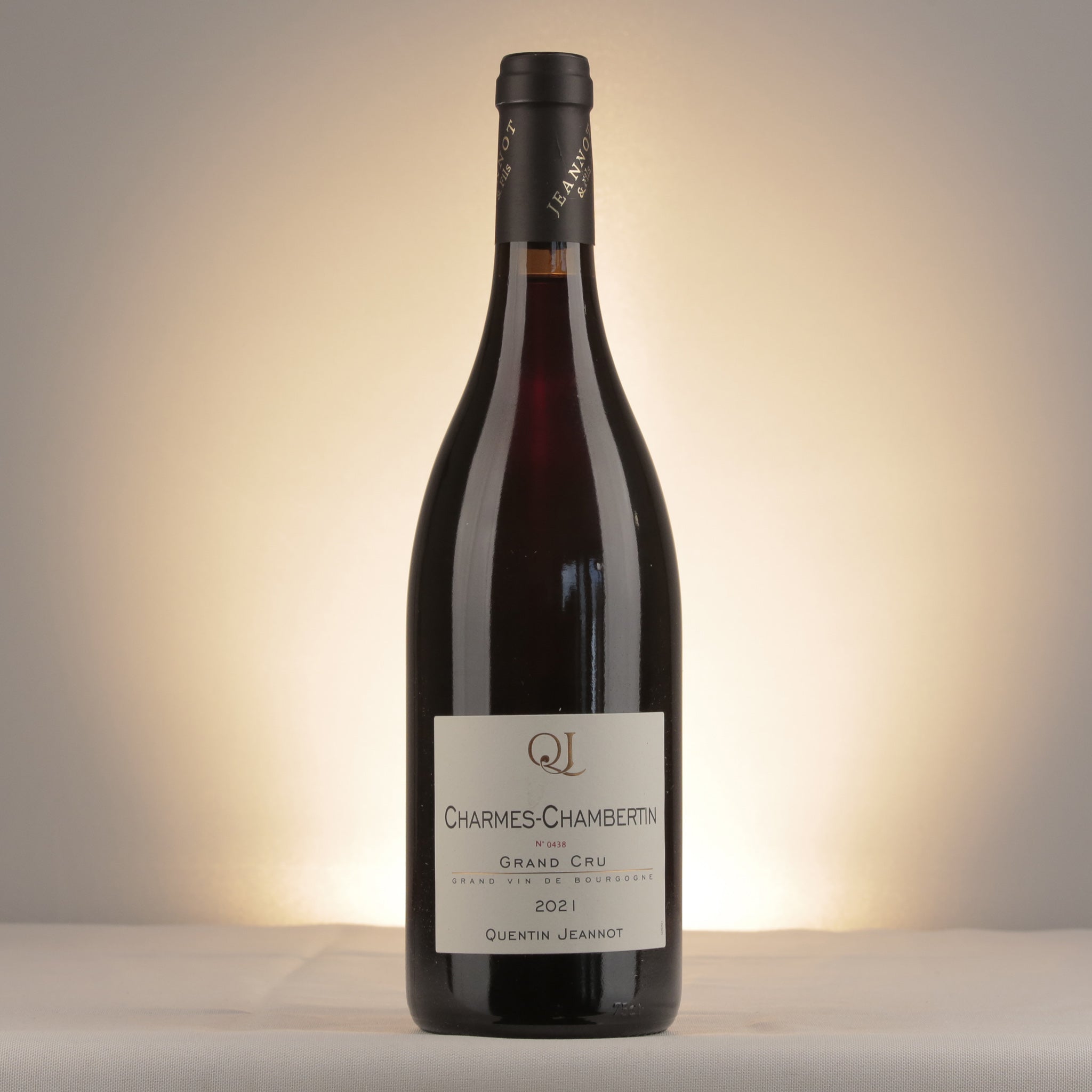 Quentin Jeannot Charmes-Chambertin Grand Cru 2021 Bottle front
