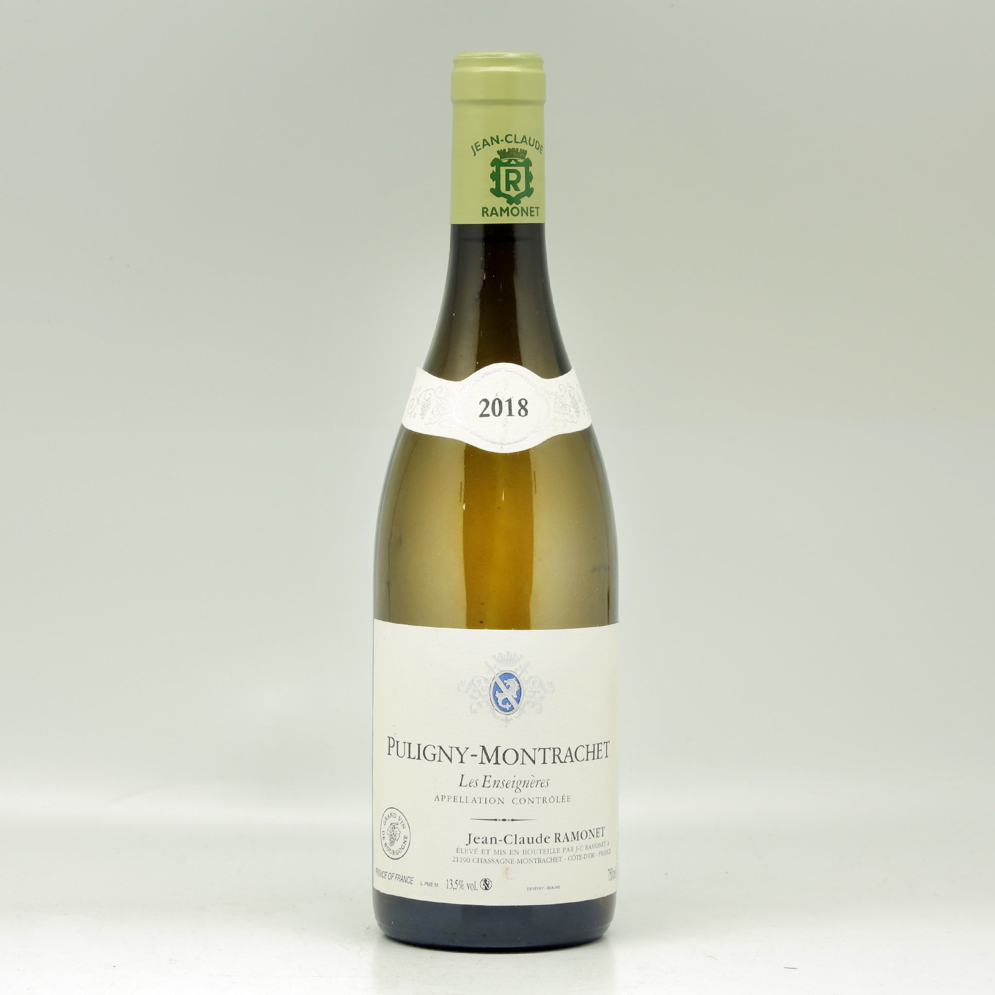 Domaine Jean-Claude Ramonet Puligny Montrachet Les Ensegnières 2018 White wine Bottle