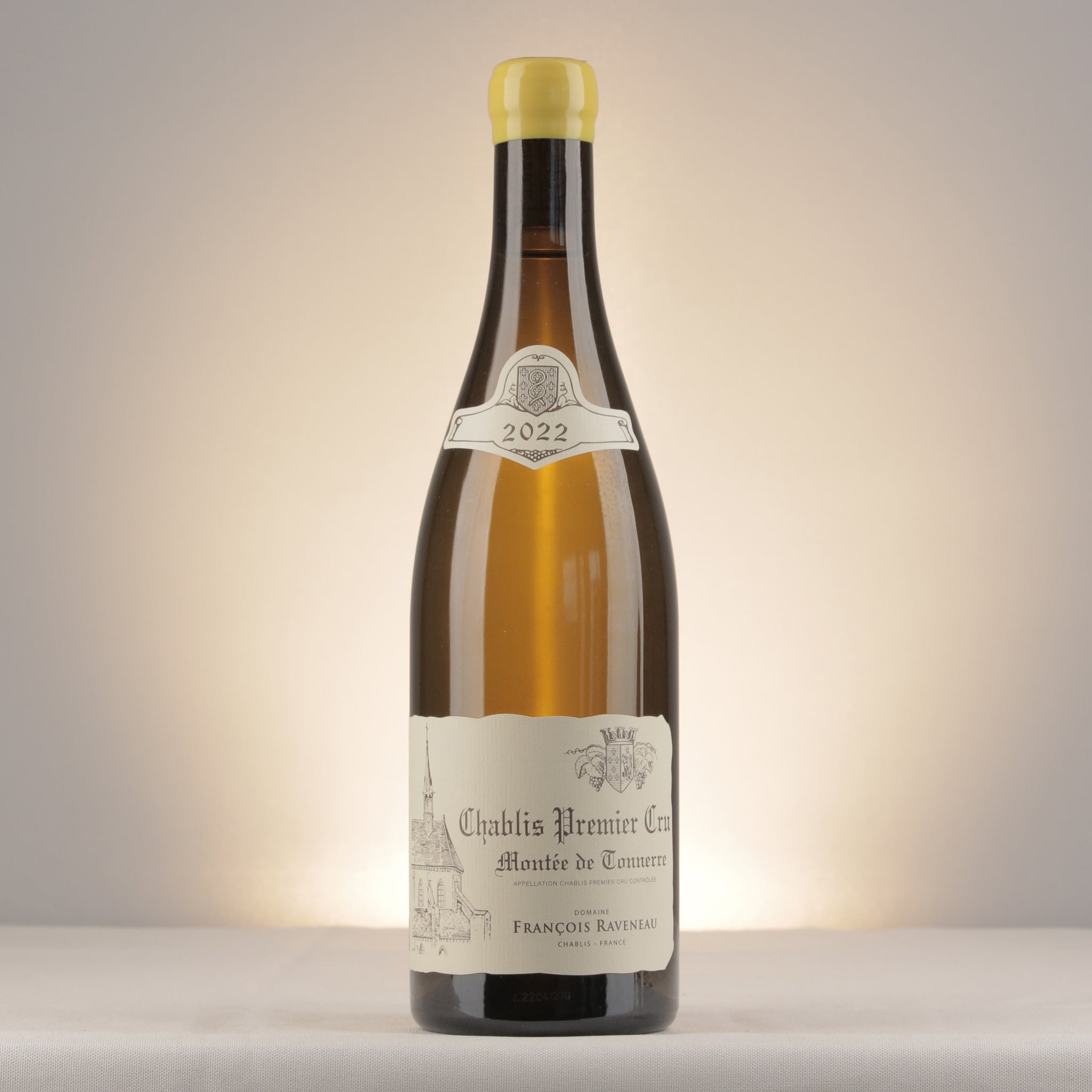 François Raveneau Chablis 1er Cru Montée de Tonnerre 2022 Bottle front