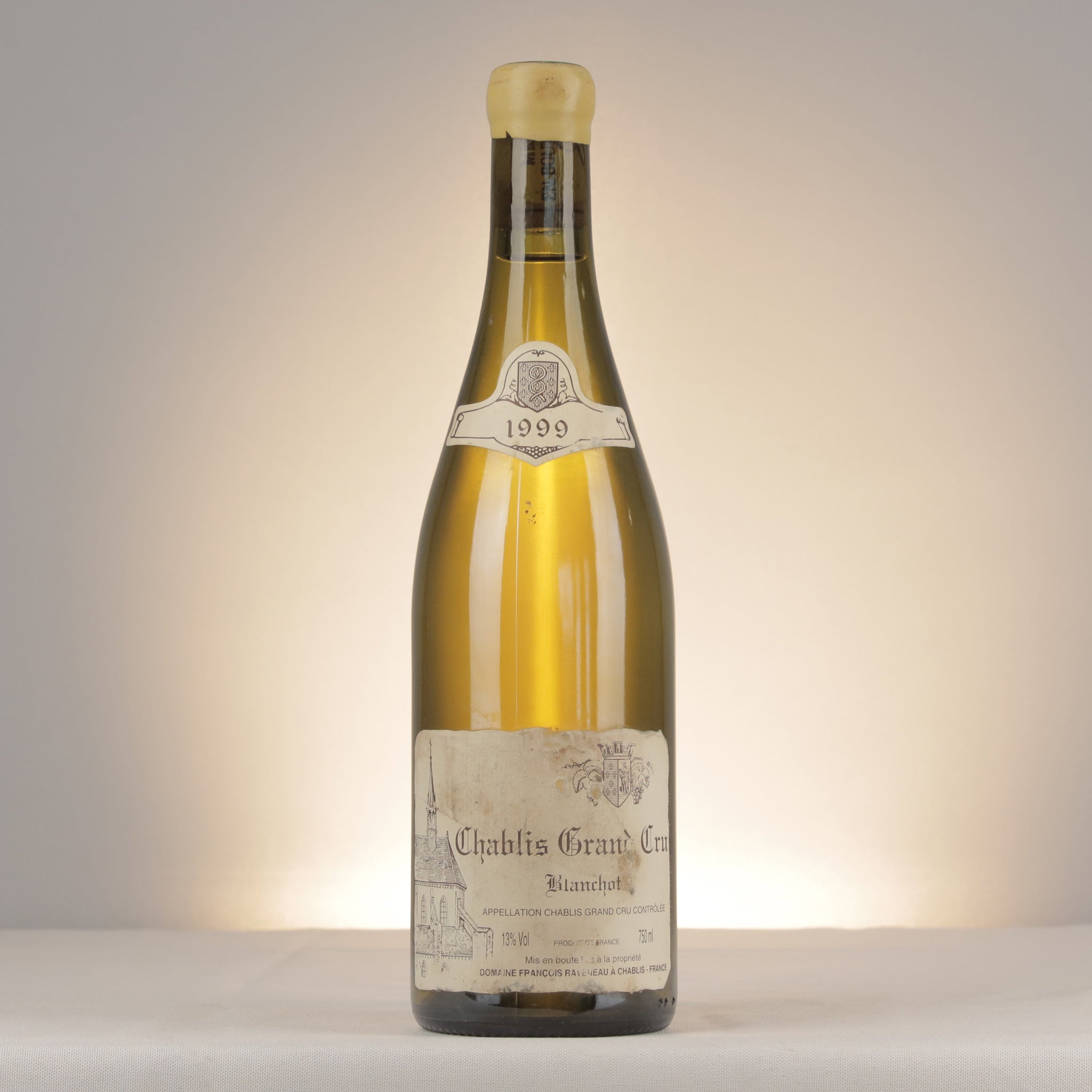 François Raveneau Chablis Grand Cru Blanchot 1999 Bottle front