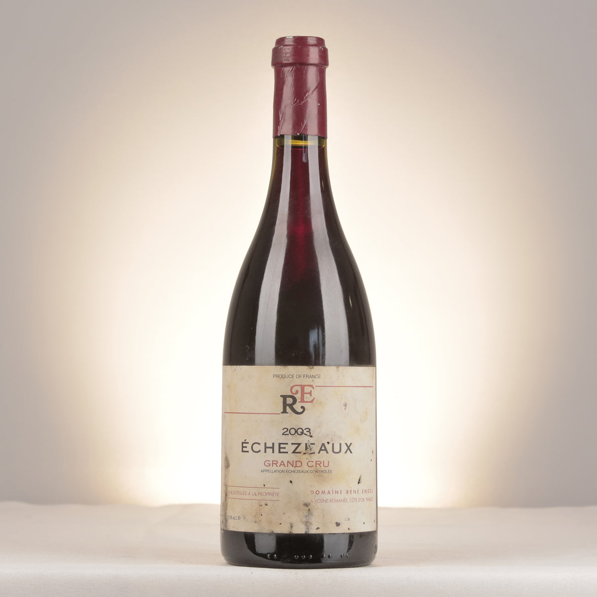 Domaine René Engel Échezeaux Grand Cru 2003 Bottle front