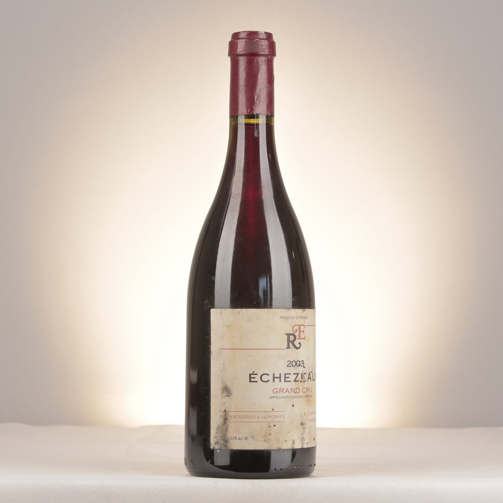 Domaine René Engel Échezeaux Grand Cru 2003 Bottle turned right