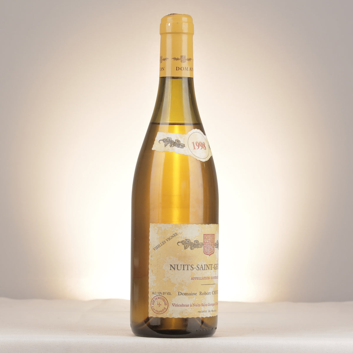 Robert Chevillon Nuits-Saint-Georges Vieilles Vignes Blanc 1998 Bottle turned right (lot 1375)