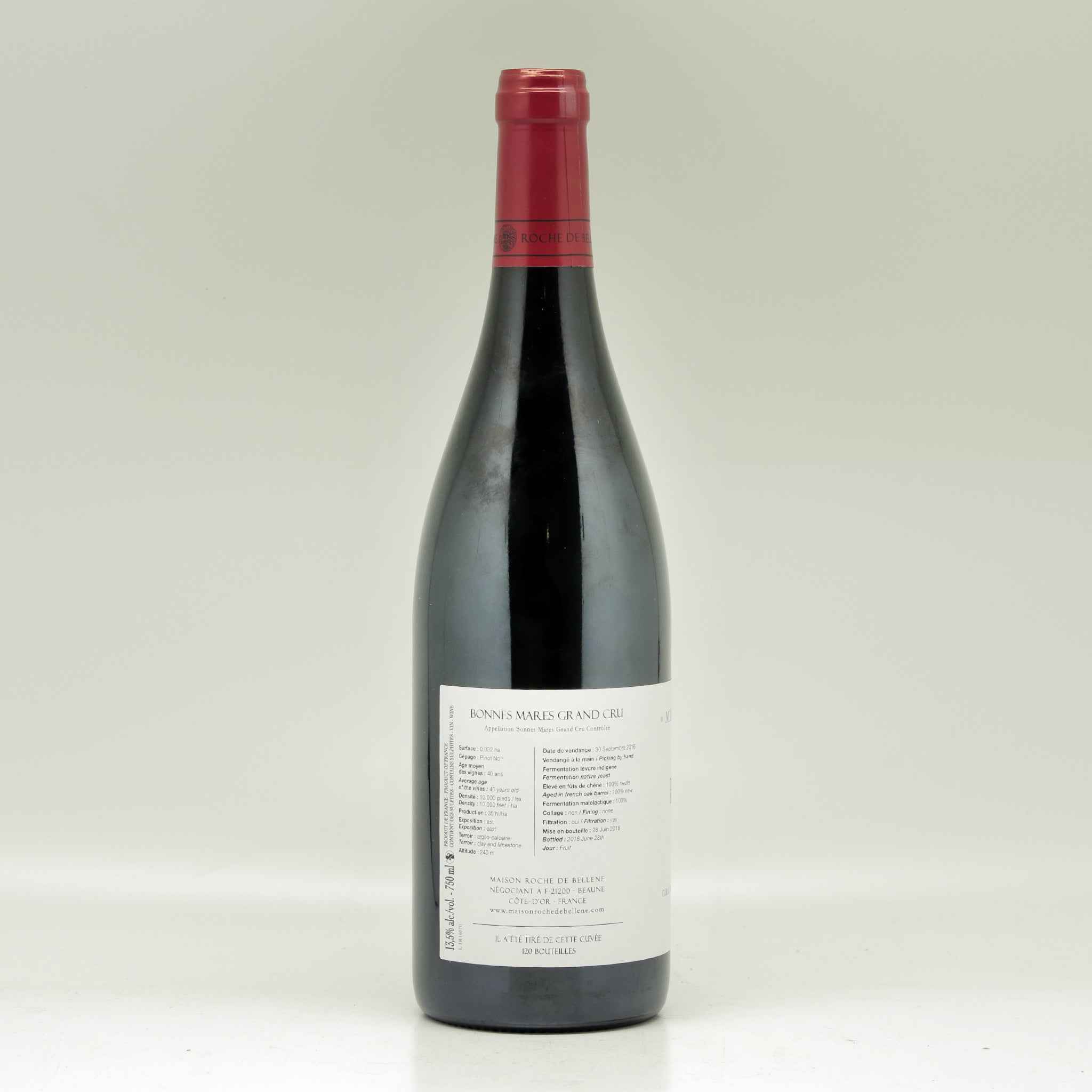 Maison Roche de Bellene Bonnes Mares Grand Cru 2016 Red wine Bottle