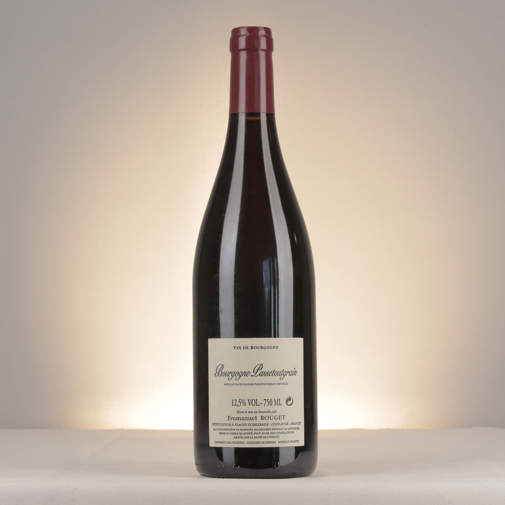 Emmanuel Rouget Bourgogne Passe-tout-grains 2012 Bottle back