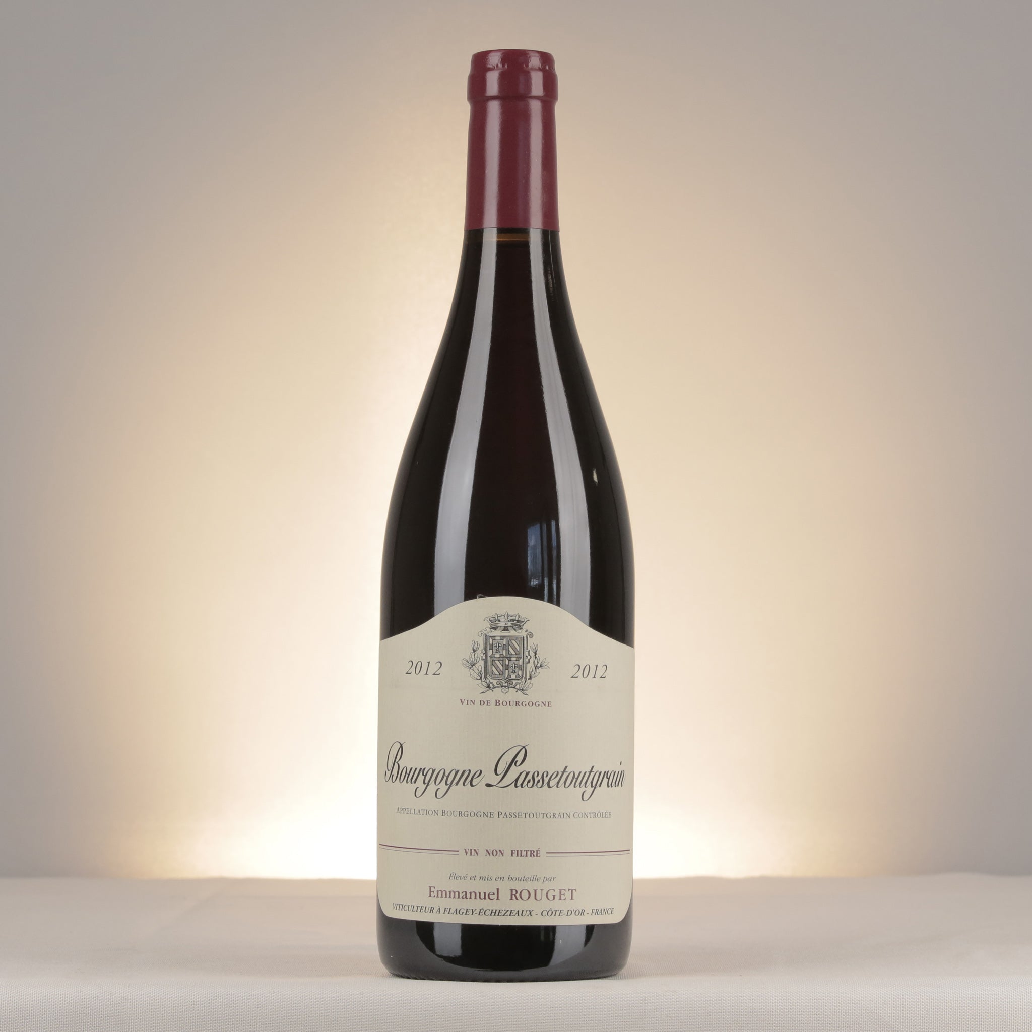 Emmanuel Rouget Bourgogne Passe-tout-grains 2012 Bottle front