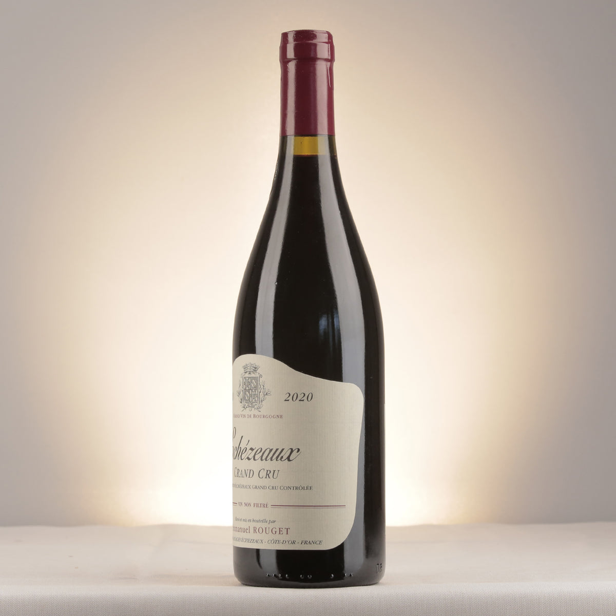 Domaine Rouget Emmanuel Echezeaux Grand Cru 2020 Bottle detail