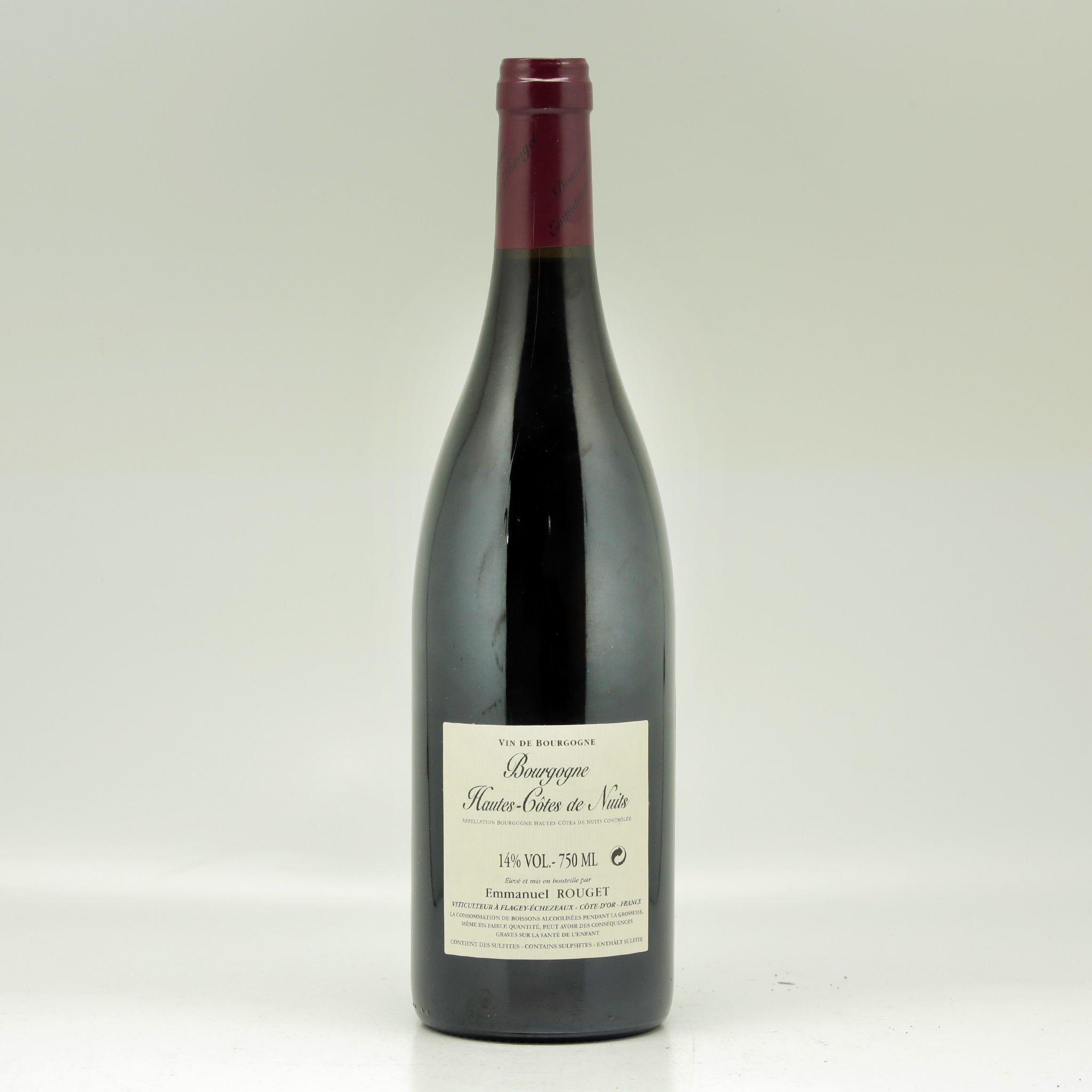 Domaine Rouget Emmanuel Hautes Côtes de Nuits 2018 Red wine Bottle