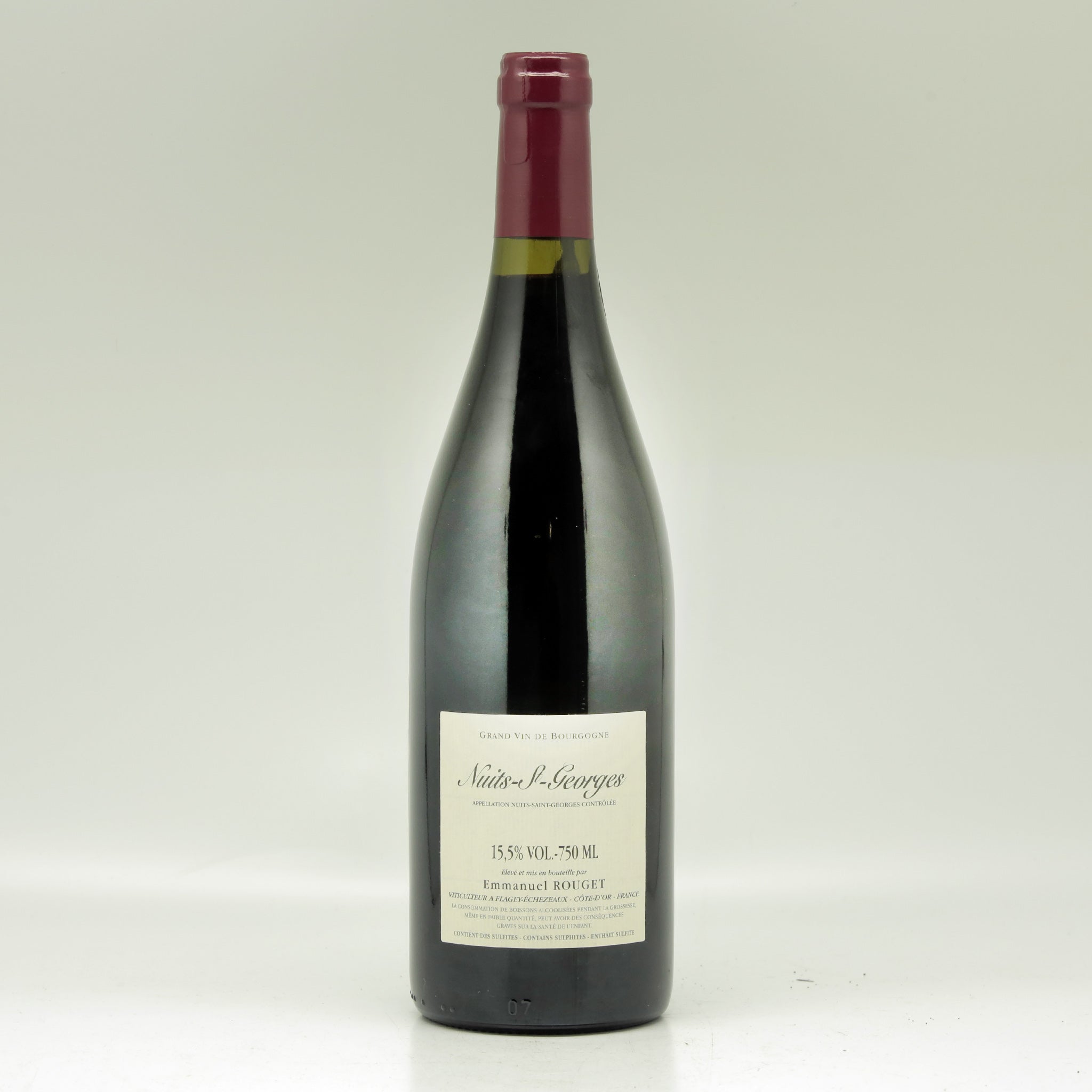 Domaine Rouget Emmanuel Nuits-Saint-Georges 2020 Red wine Bottle