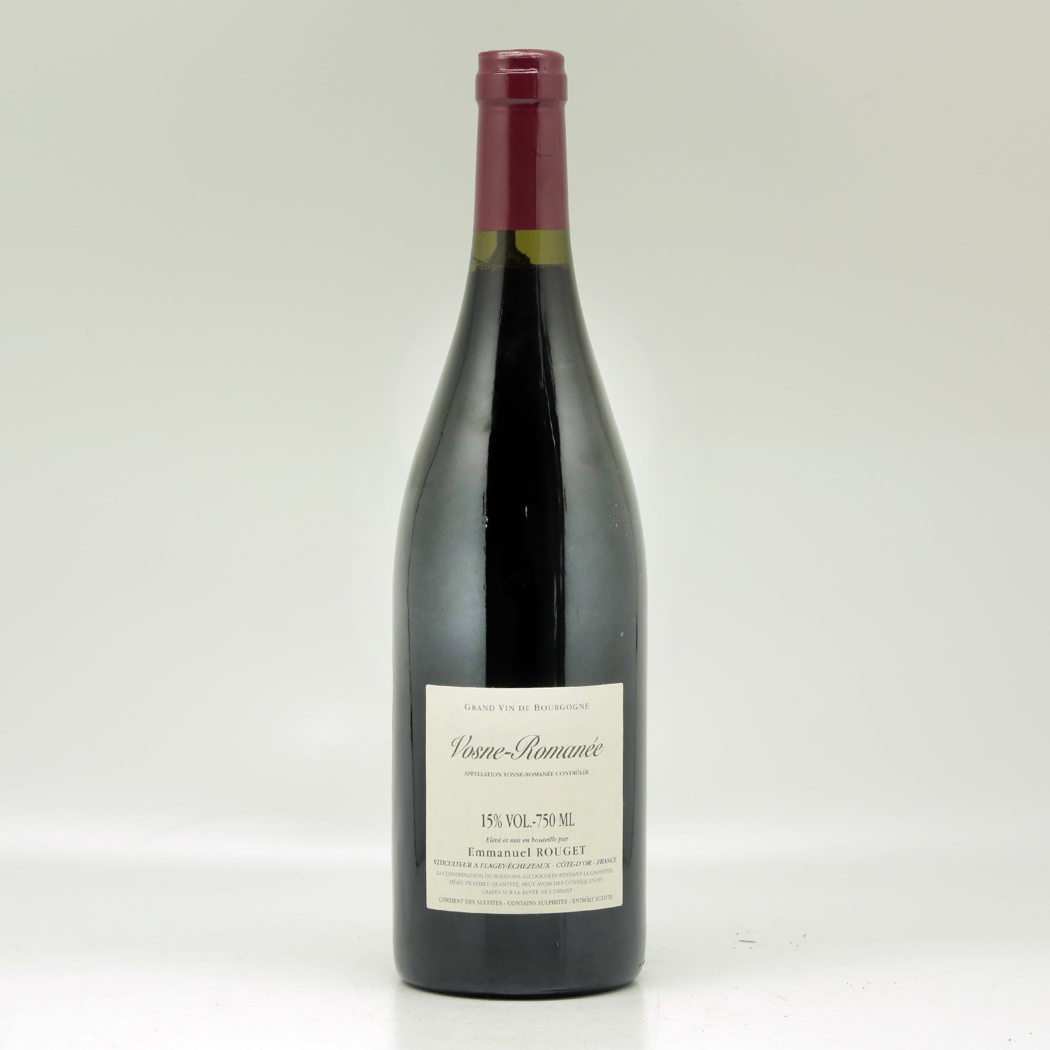 Domaine Rouget Emmanuel Vosne-Romanée Village 2020 Red wine Bottle