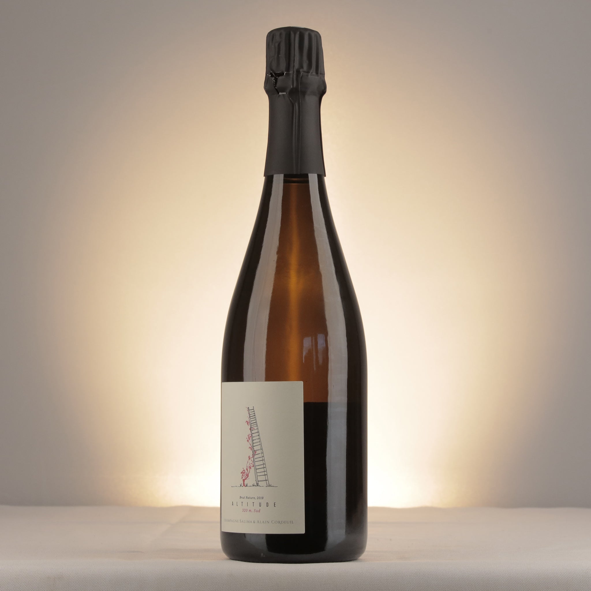 Salima & Alain Cordeuil Altitude 320m Brut Nature Champagne 2019 Bottle detail