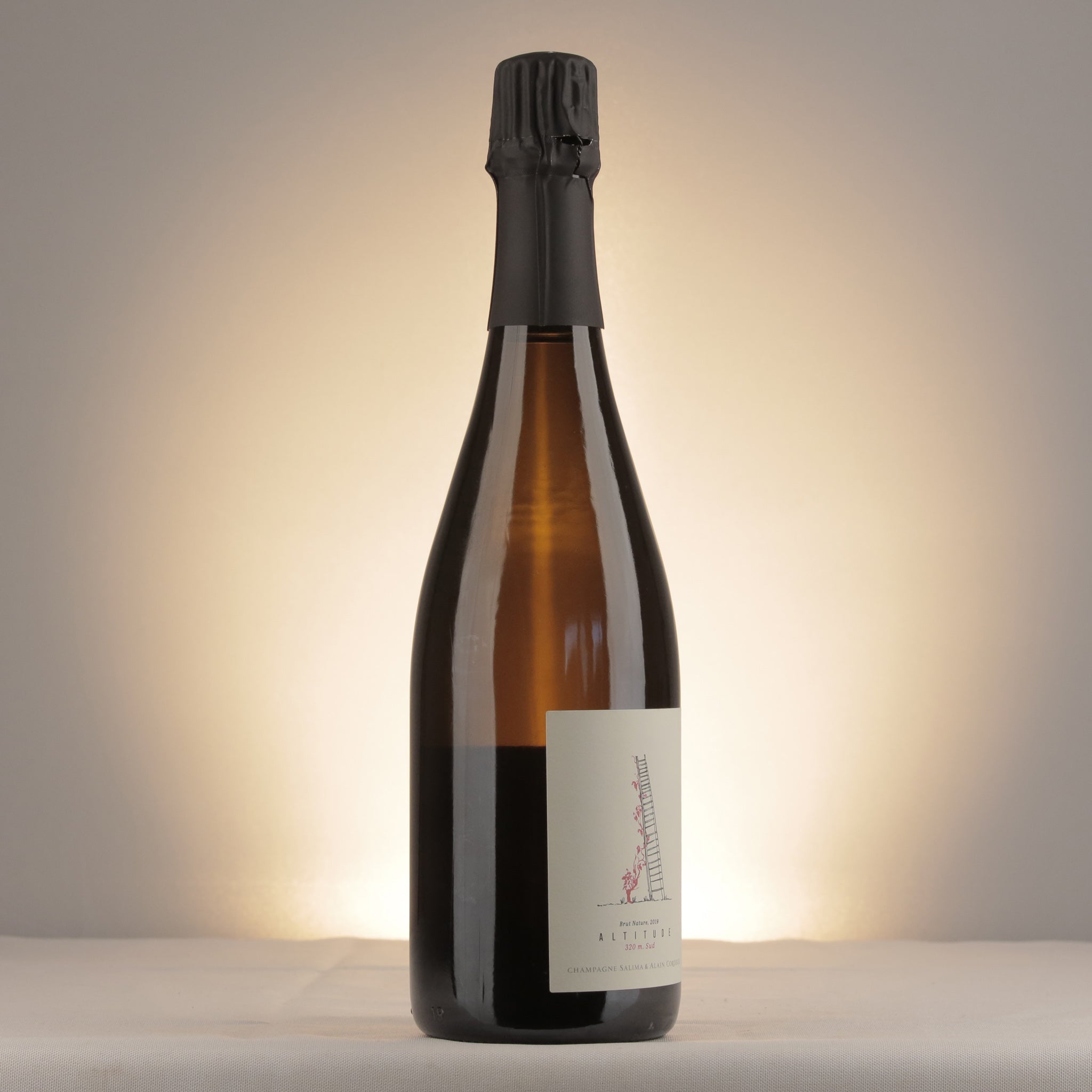 Salima & Alain Cordeuil Altitude 320m Brut Nature Champagne 2019 Bottle label