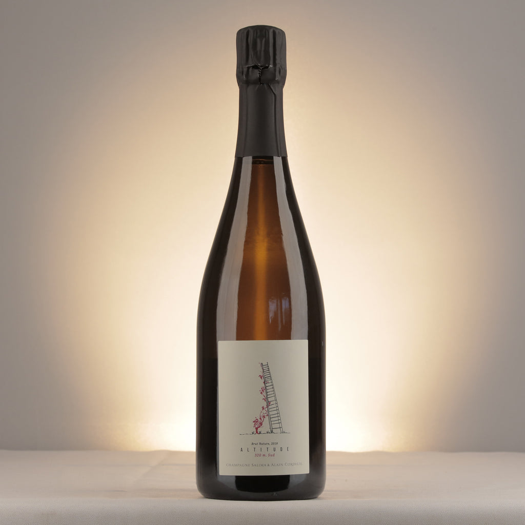 Salima & Alain Cordeuil Altitude 320m Brut Nature Champagne 2019 Bottle front