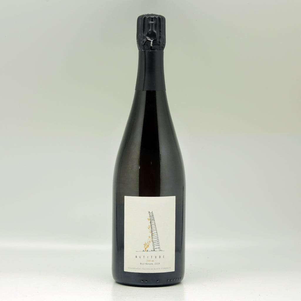 Salima & Alain Cordeuil Altitude 350m Brut Nature Champagne 2018 Bottle front