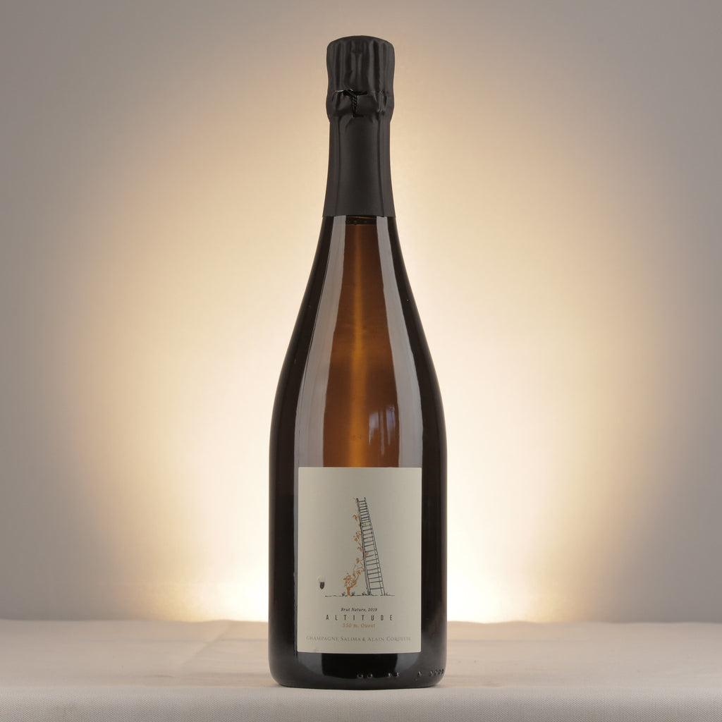 Salima & Alain Cordeuil Altitude 350m Brut Nature Champagne 2019 Bottle front