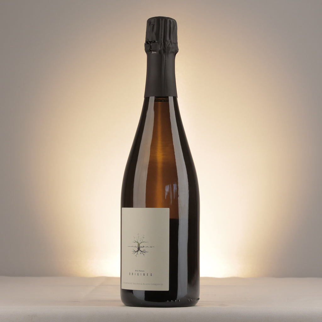 Salima & Alain Cordeuil Origines Brut Nature Champagne 2019 Bottle detail