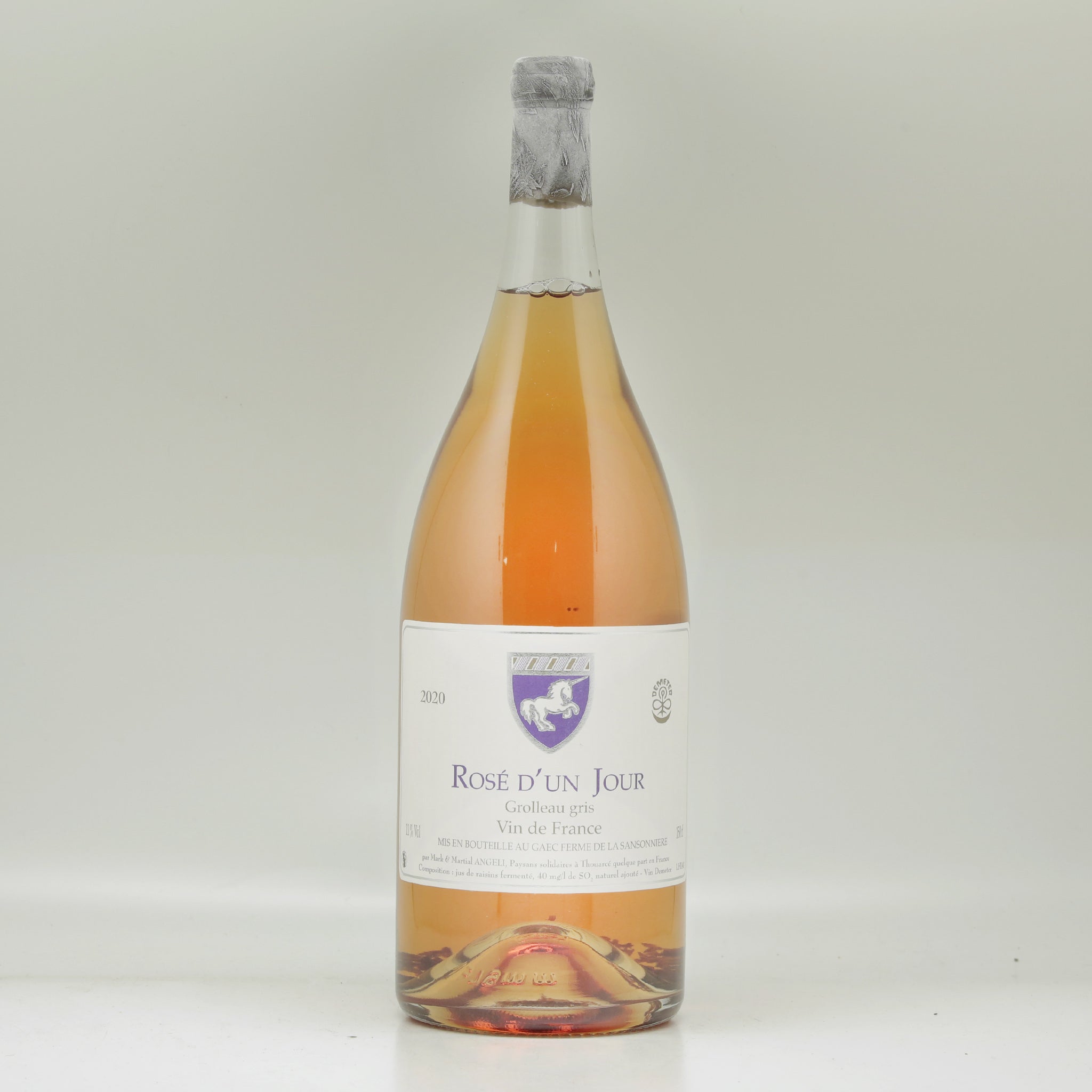 Mark Angeli Ferme de la Sansonnière Vin de France "Rosé d'un Jour" 2020 Rosé wine Magnum