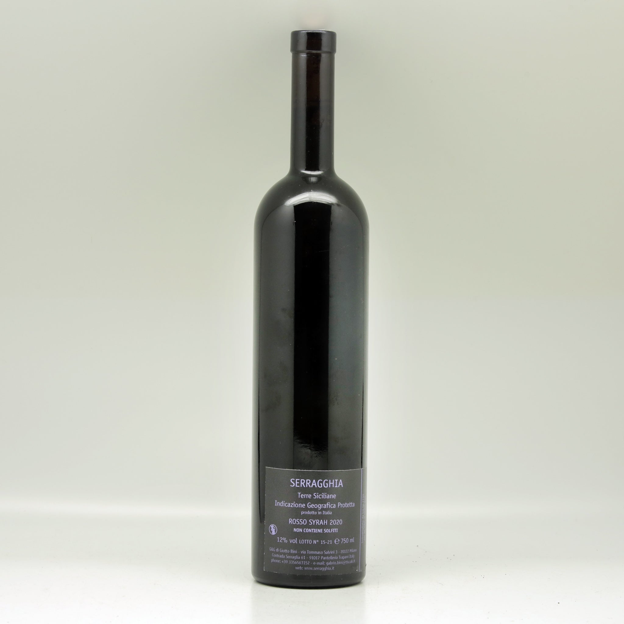 Serragghia Rosso Onda IGT Bini Giotto 2020 Red wine Bottle