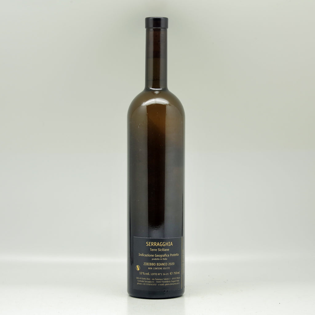 Serragghia Terre Siciliane Bianco Zibbibo 2020 White wine Bottle
