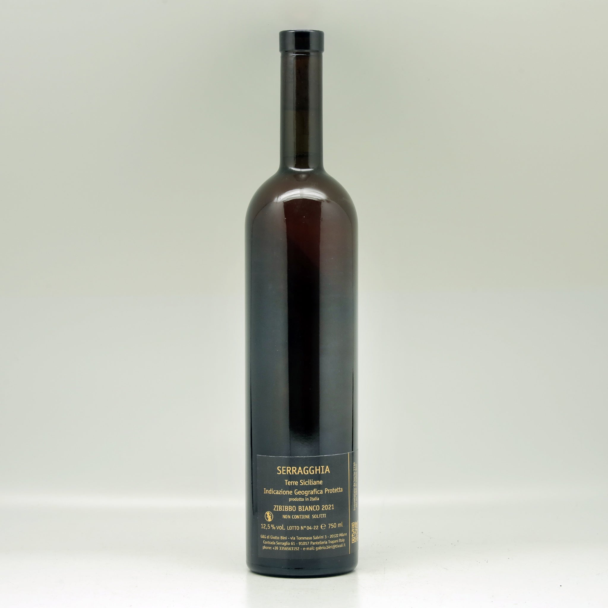 Serragghia Terre Siciliane Bianco Zibbibo 2021 White wine Bottle