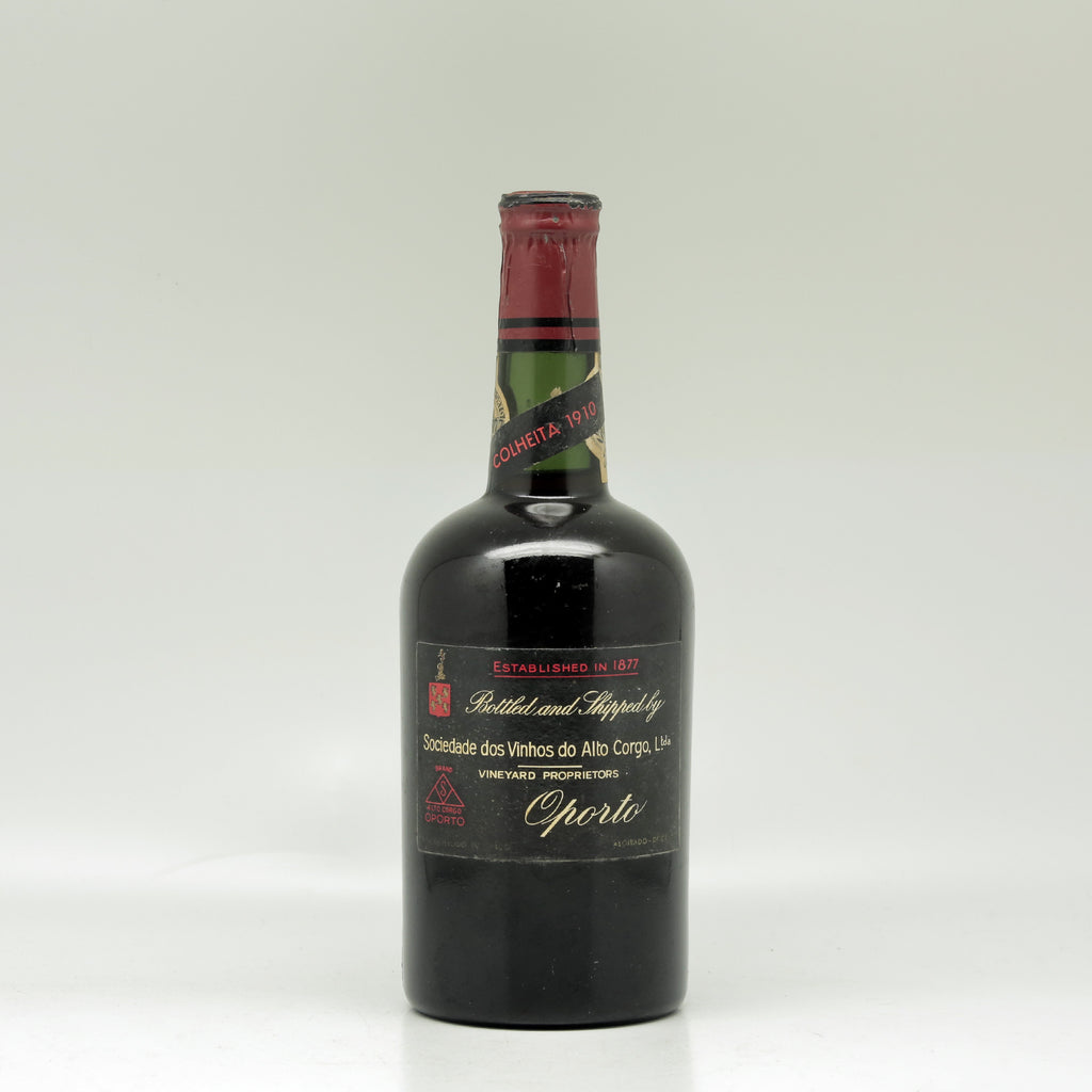 Sociedade dos Vinhos do Alto Corgo Colheita 1910 Fortified Wine Bottle
