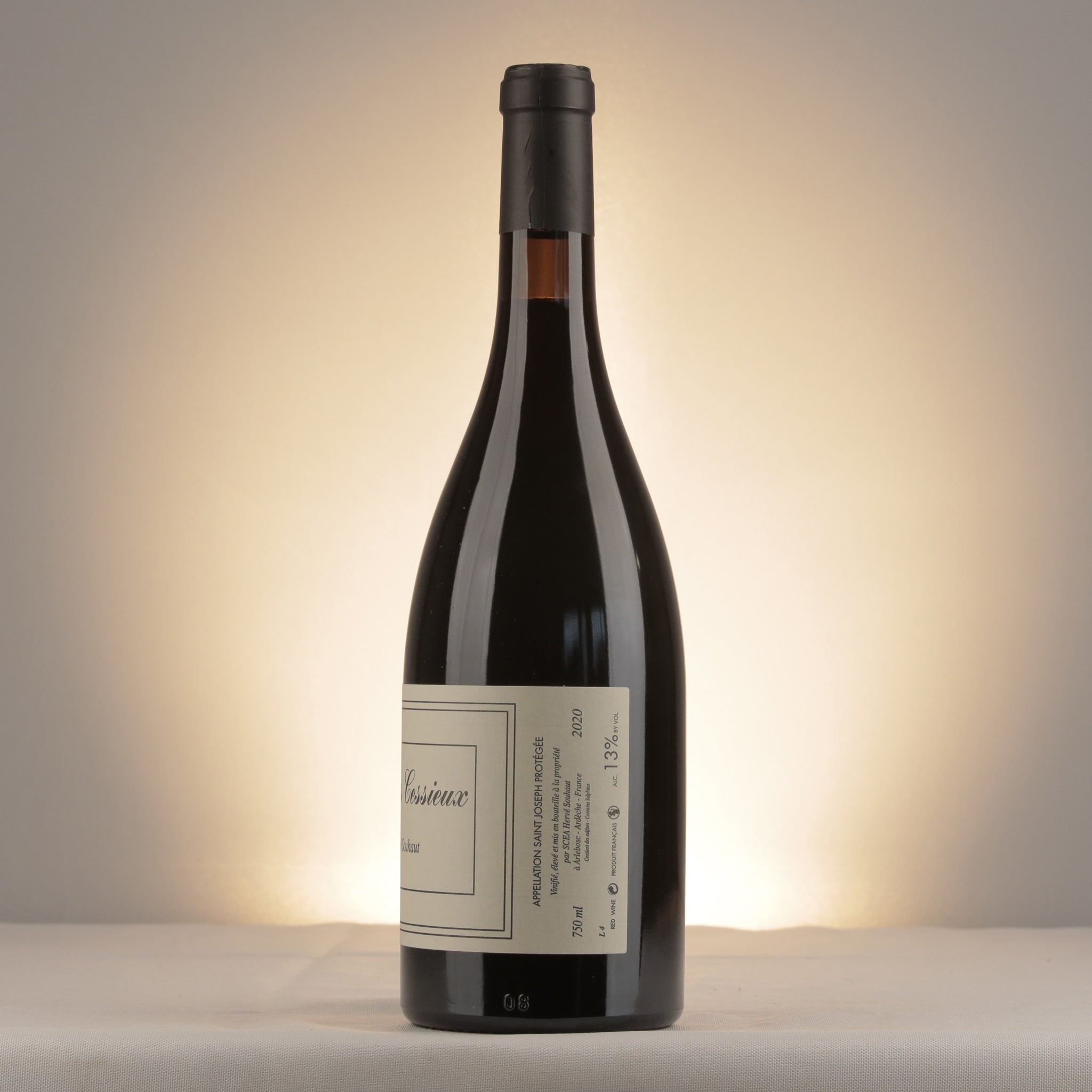 Hervé Souhaut Romaneaux Destezet Clos des Cessieux Ardèche 2020 Bottle detail