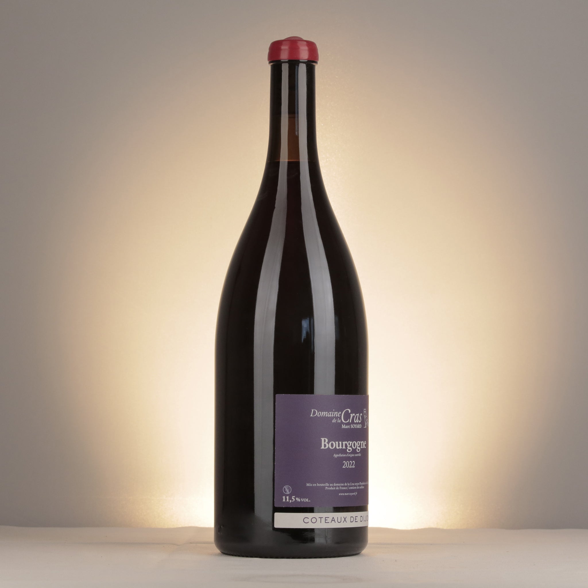 Domaine de la Cras Marc Soyard Bourgogne Coteaux de Dijon Cras Pinot Noir 2022 Magnum label