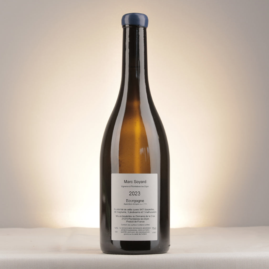 Domaine de la Cras Marc Soyard Bourgogne Coteaux de Dijon Cras Blanc 2023 Bottle back