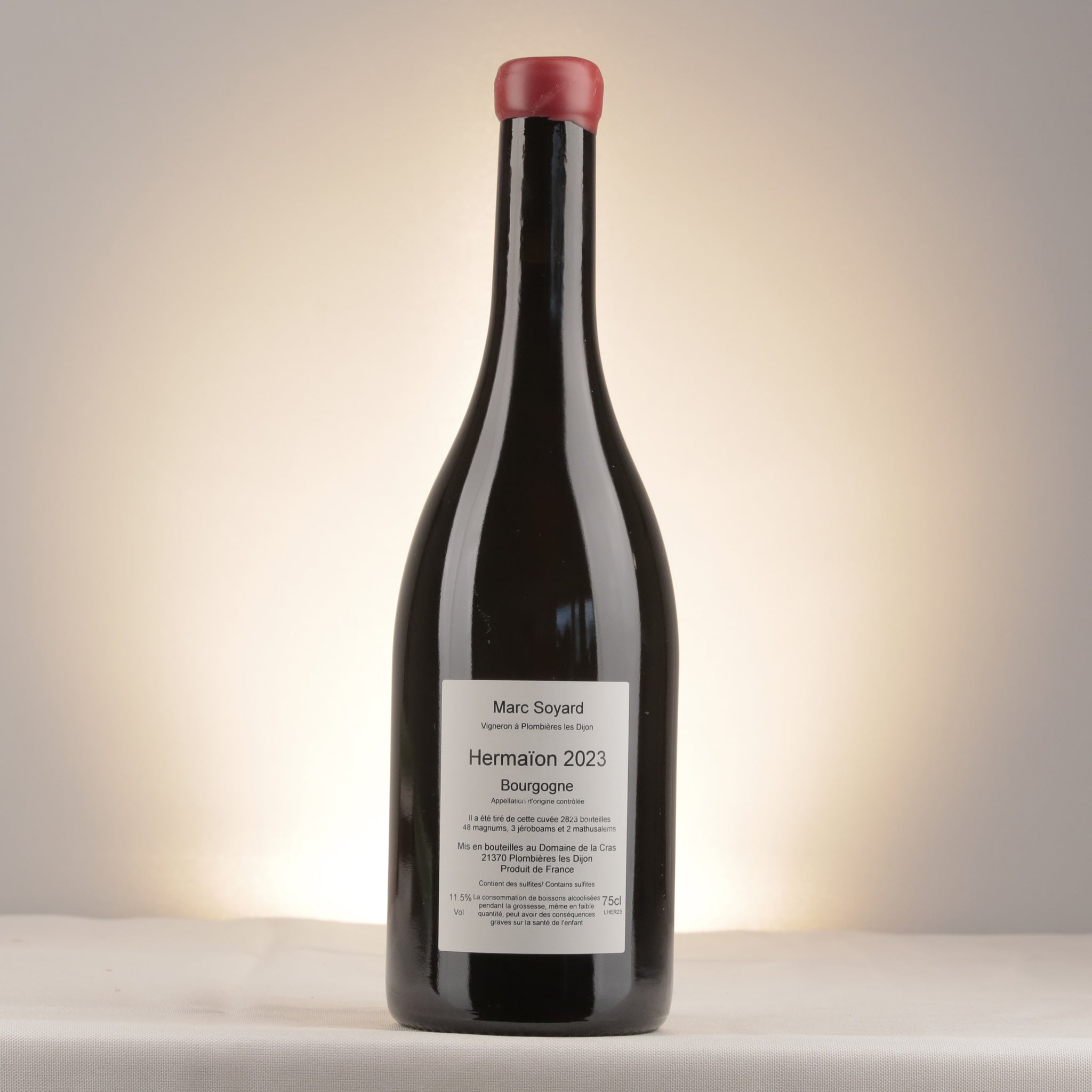 Domaine de la Cras Marc Soyard Bourgogne Hermaïon 2023 Bottle back