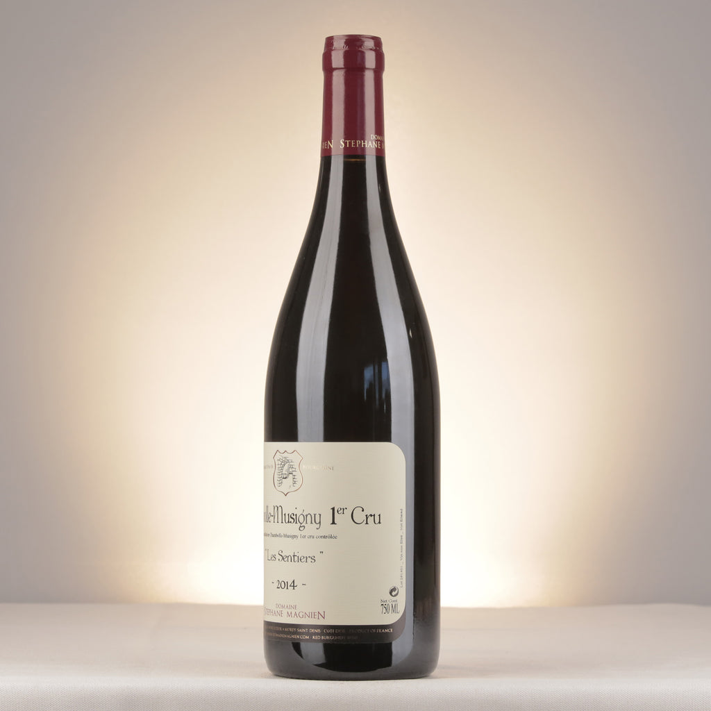 Stéphane Magnien Chambolle-Musigny 1er Cru "Les Sentiers" 2014 Bottle detail
