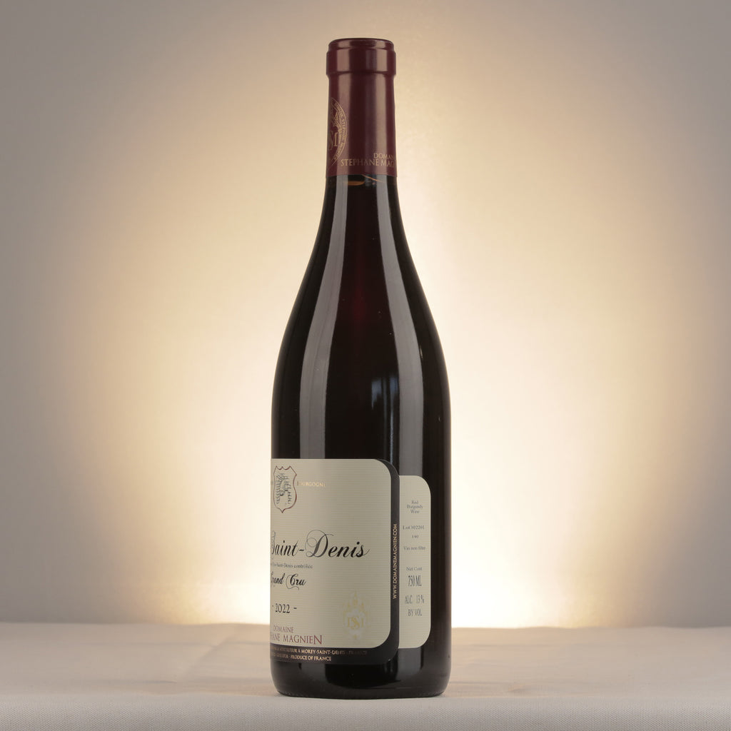 Stéphane Magnien Clos Saint Denis Grand Cru 2022 Bottle label